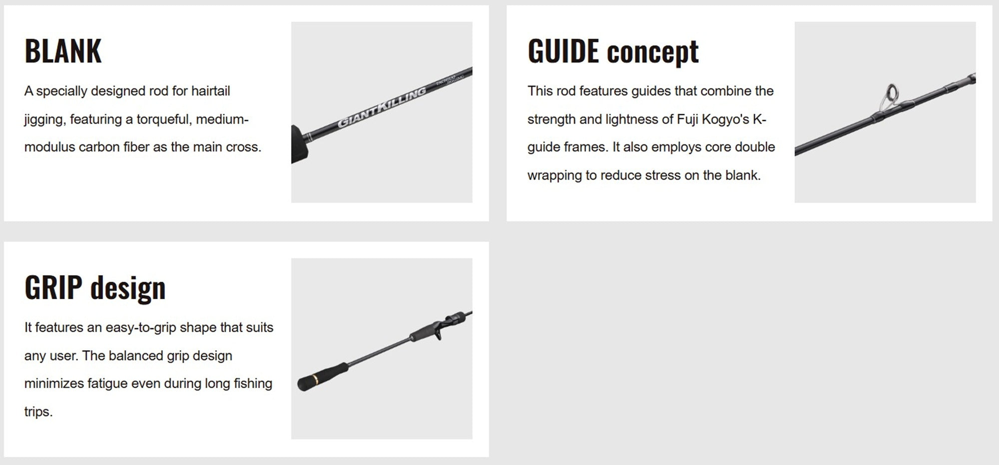 Major Craft Giant Killing Series Baitcast Rod GK1TJ-B642ML (6281)