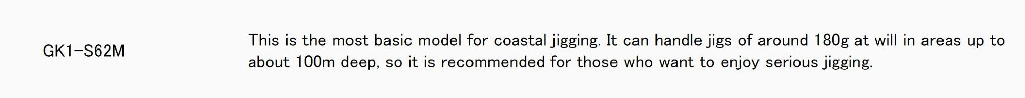 Major Craft 1G Giant Killing Series Spinning Rod GK1-S62M (6656)