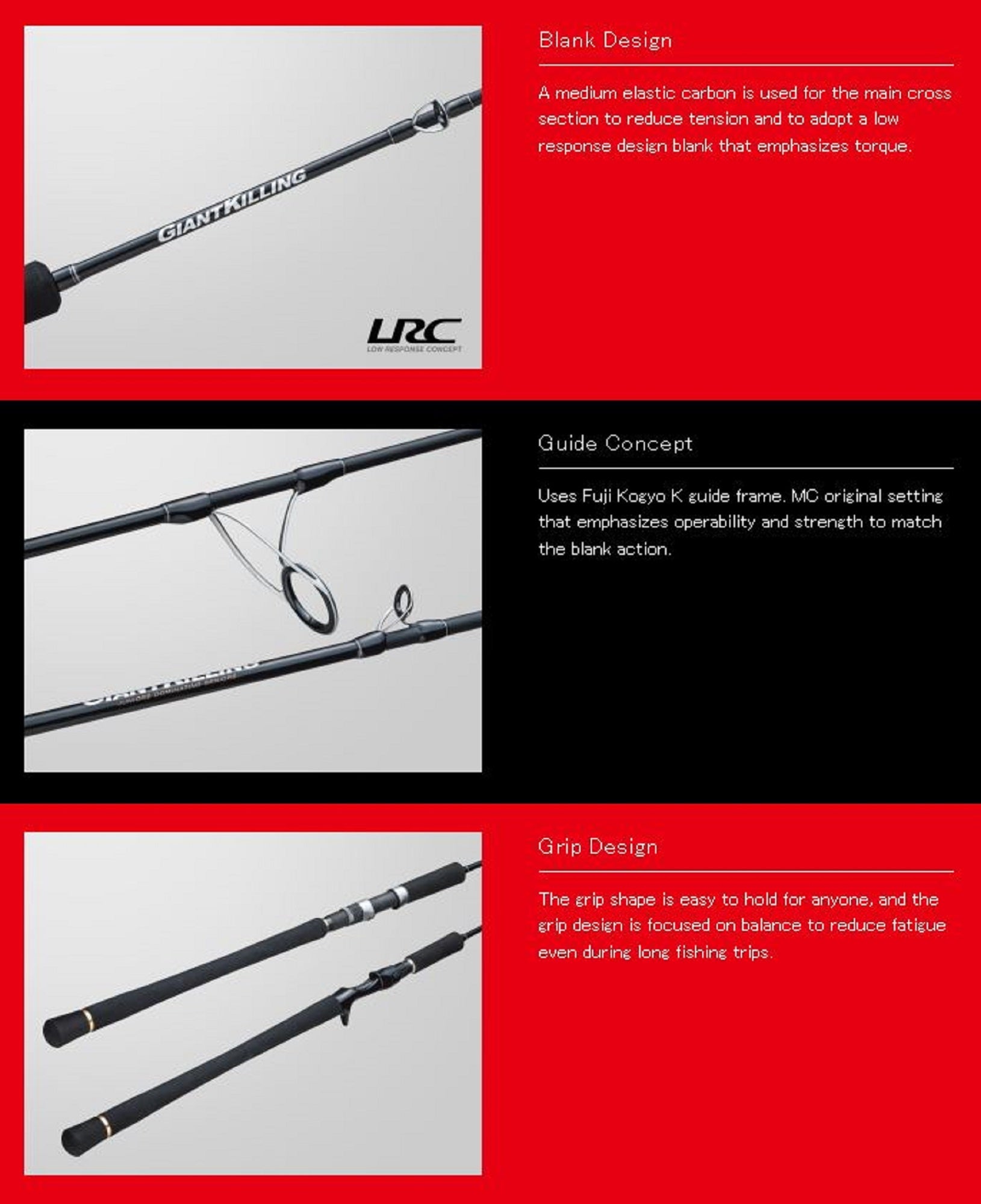 Major Craft 1G Giant Killing Series Baitcast Rod GK1-B60ML (6687)