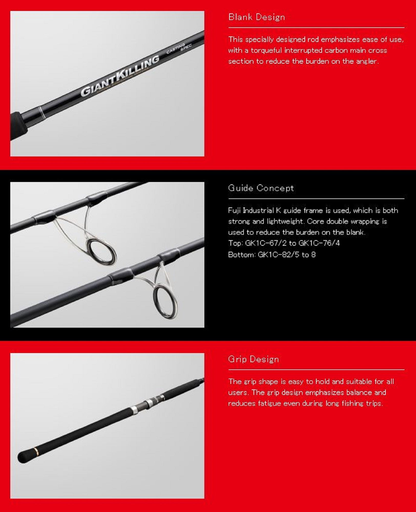 Major Craft 1G Giant Killing Series Spinning Rod GK1C-76/4 (7059)