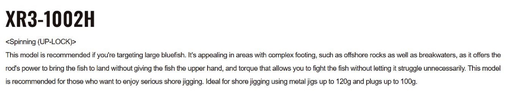 Major Craft 3G Cross Ride Series Spinning Rod XR3 1002H (7301)