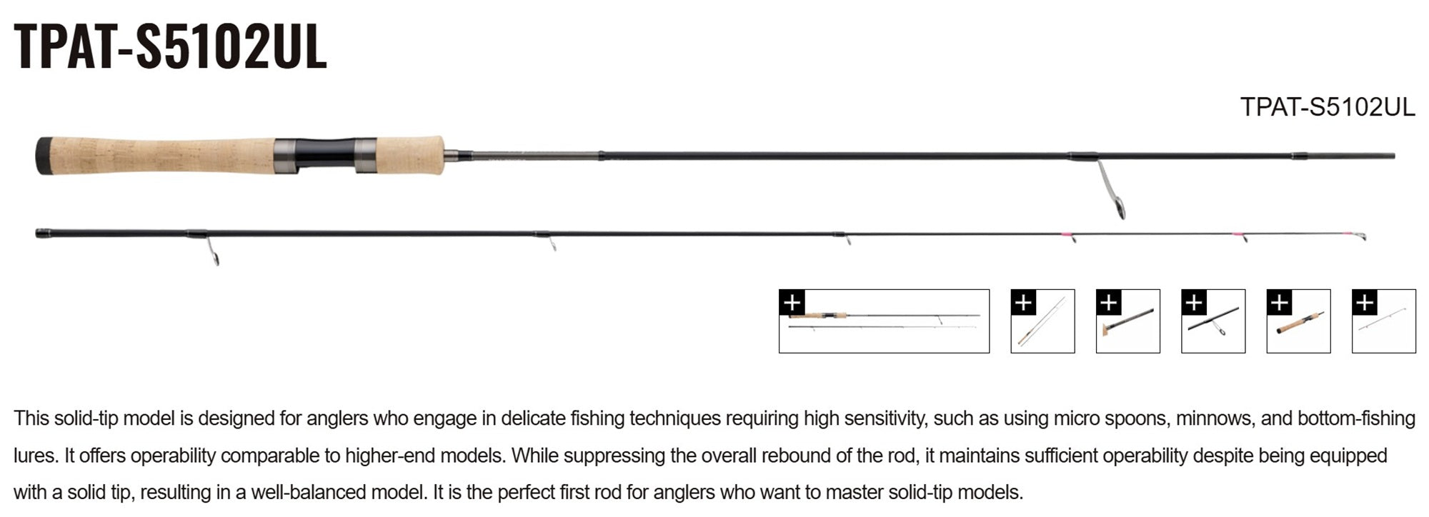 Major Craft Trapara Area Trout Series Spinning Rod TPAT-S5102UL (7332)