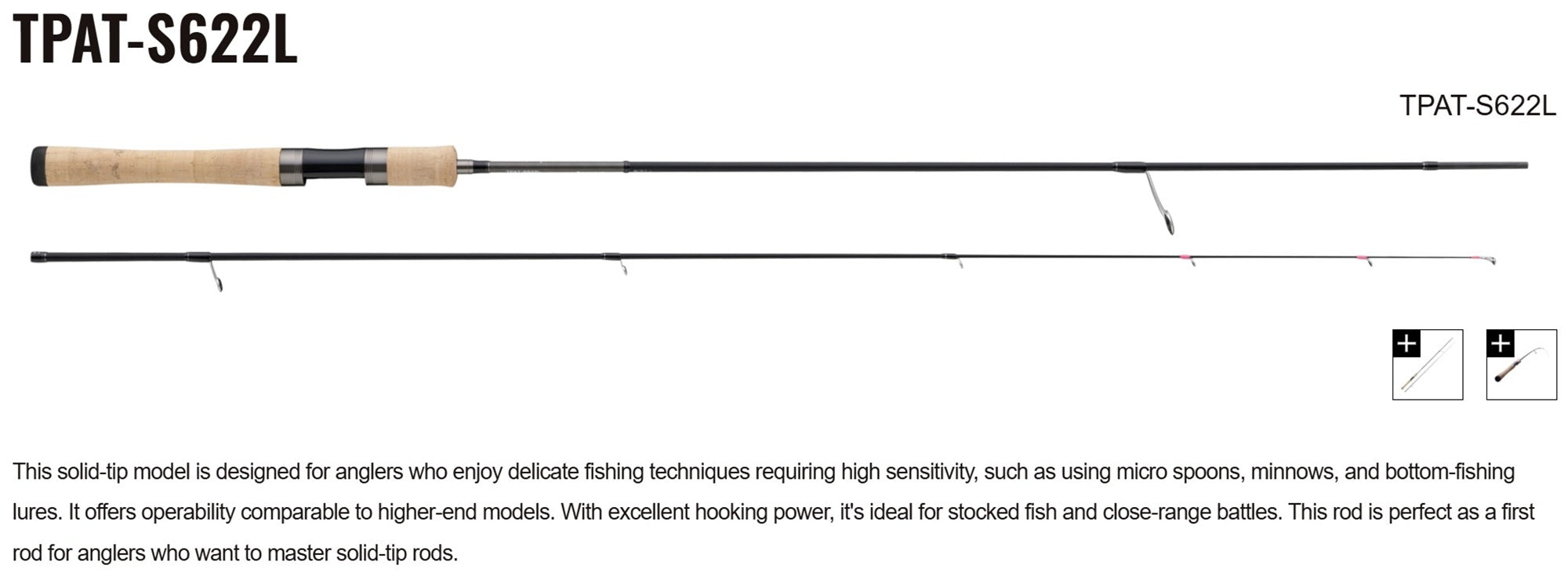 Major Craft Trapara Area Trout Series Spinning Rod TPAT-S622L (7349)