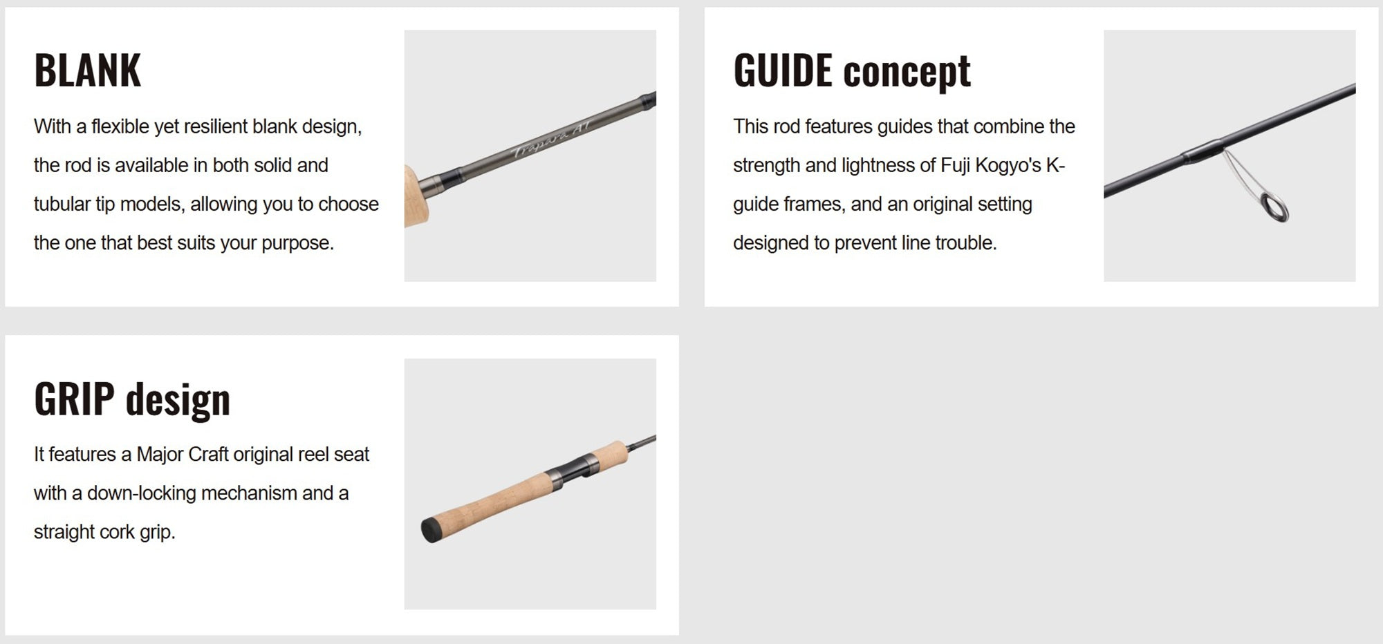 Major Craft Trapara Area Trout Series Spinning Rod TPAT-632L+ (7387)