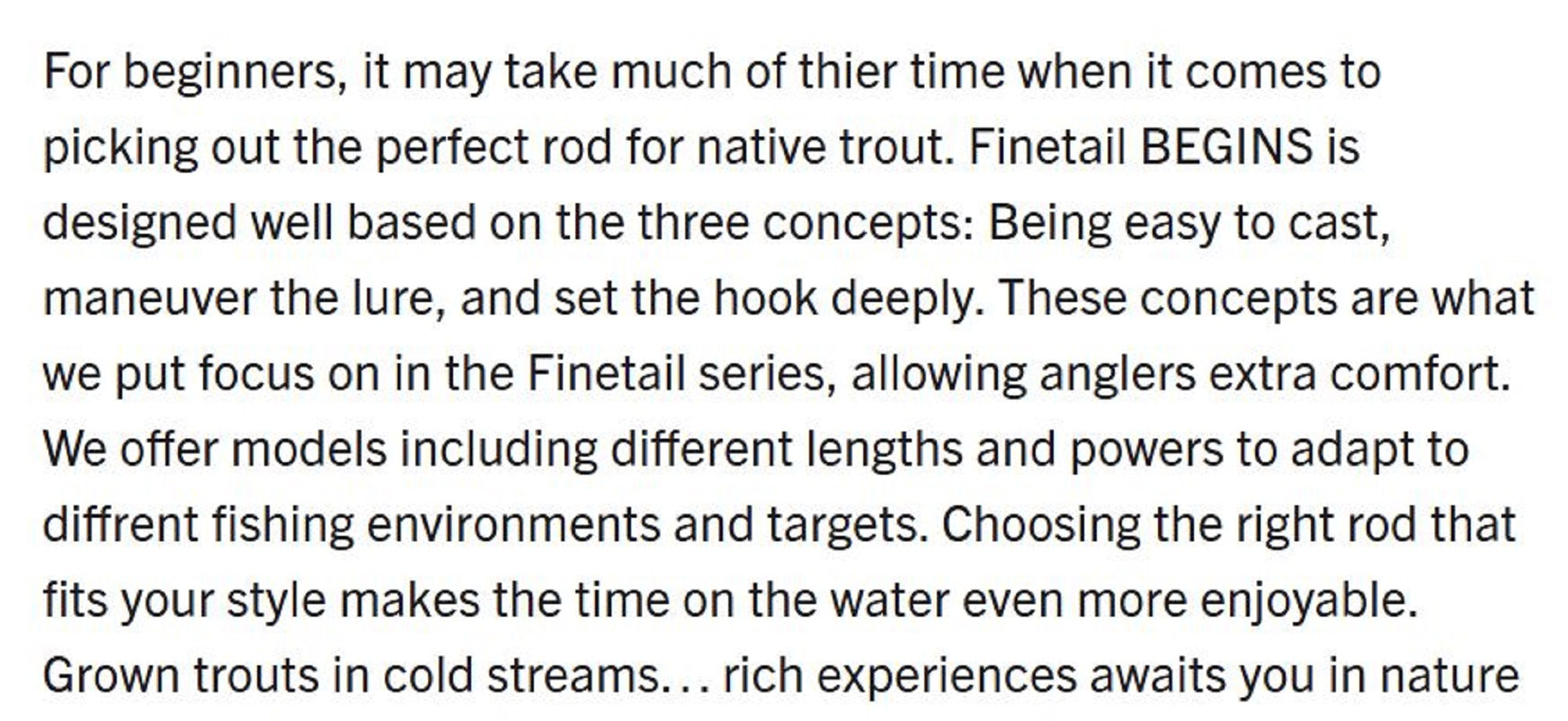 Major Craft Fine Tail Begins Series Spinning Rod FFB 422UL (7851)