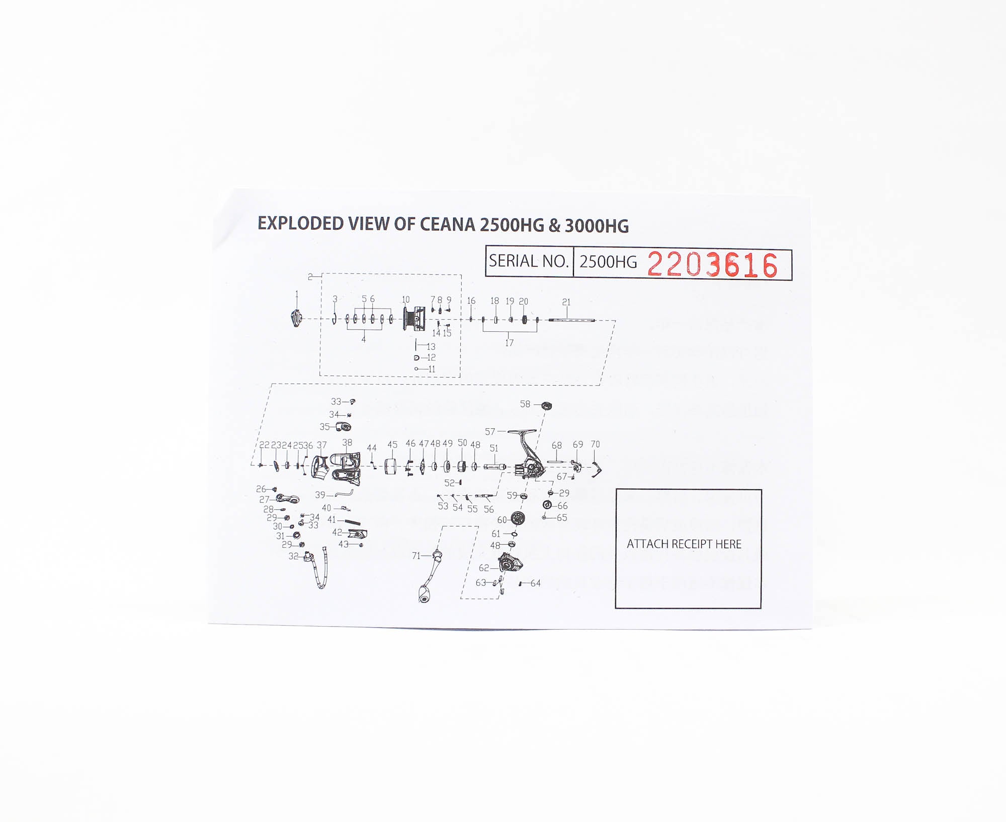 Major Craft Reel Spinning Ceana CNS 2500HG (8032)