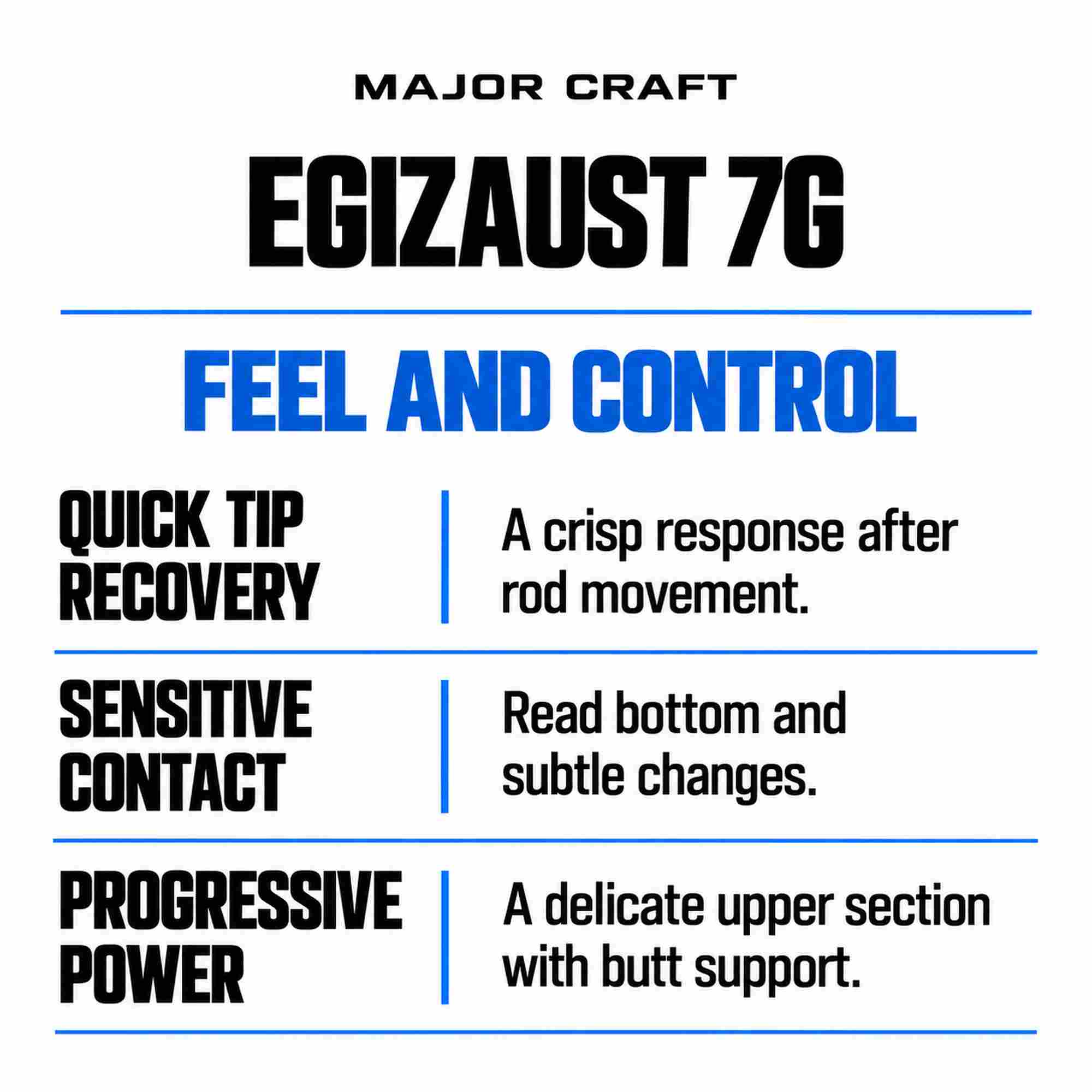 Major Craft 7G Egizaust Series Spinning Rod EZ7-782ML/M (8636)