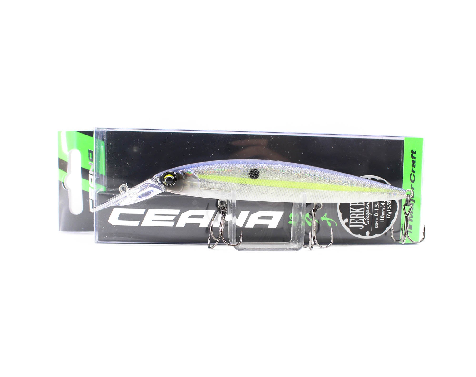 Major Craft CJK-110SPM Jerkbait Mid Suspend Lure 0-1.5m 17g 016 (1536)