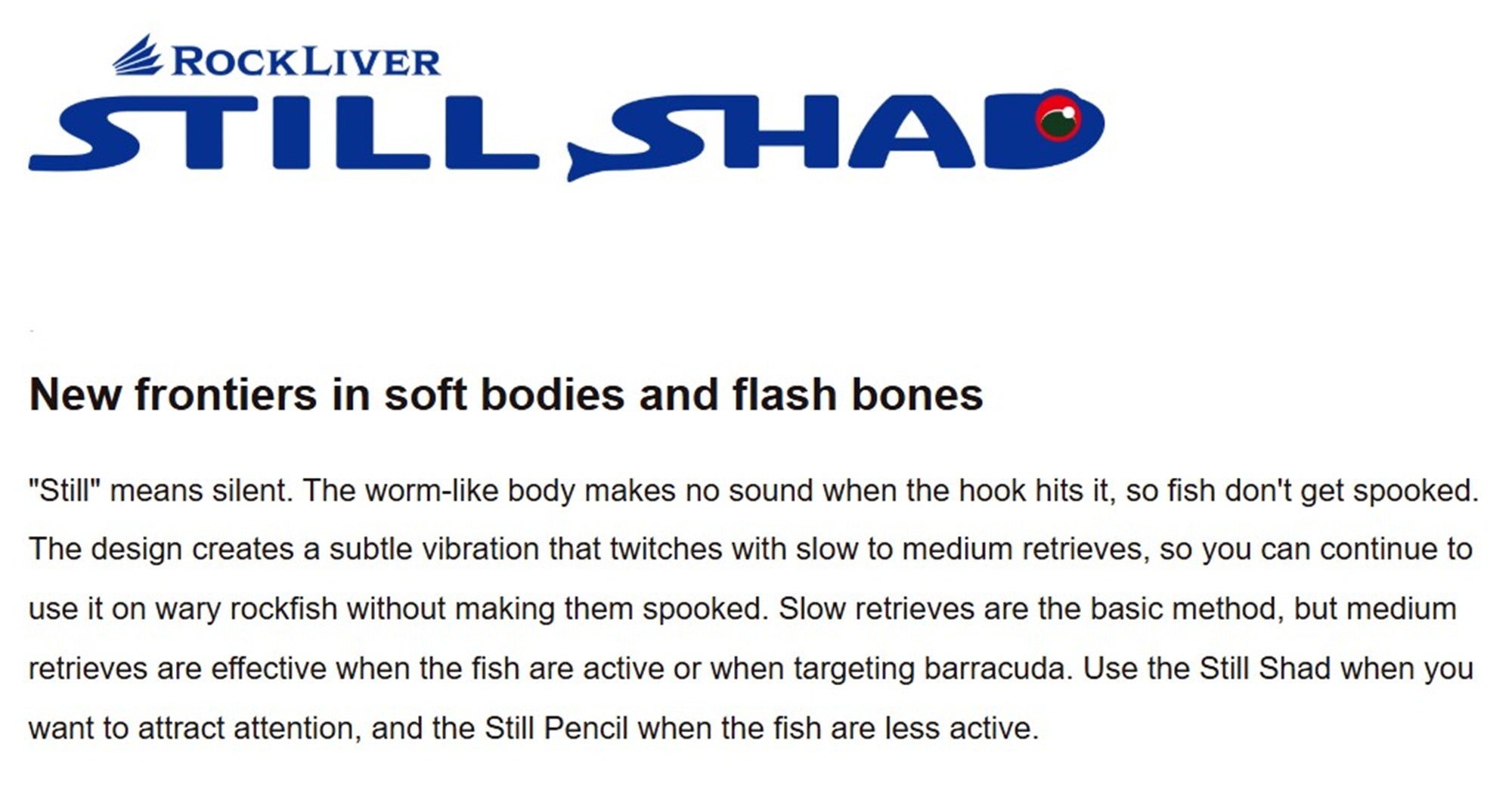 Major Craft Soft Lure Rockliver Still Shad RVSSD-60 3.5 grams 002 (0983)