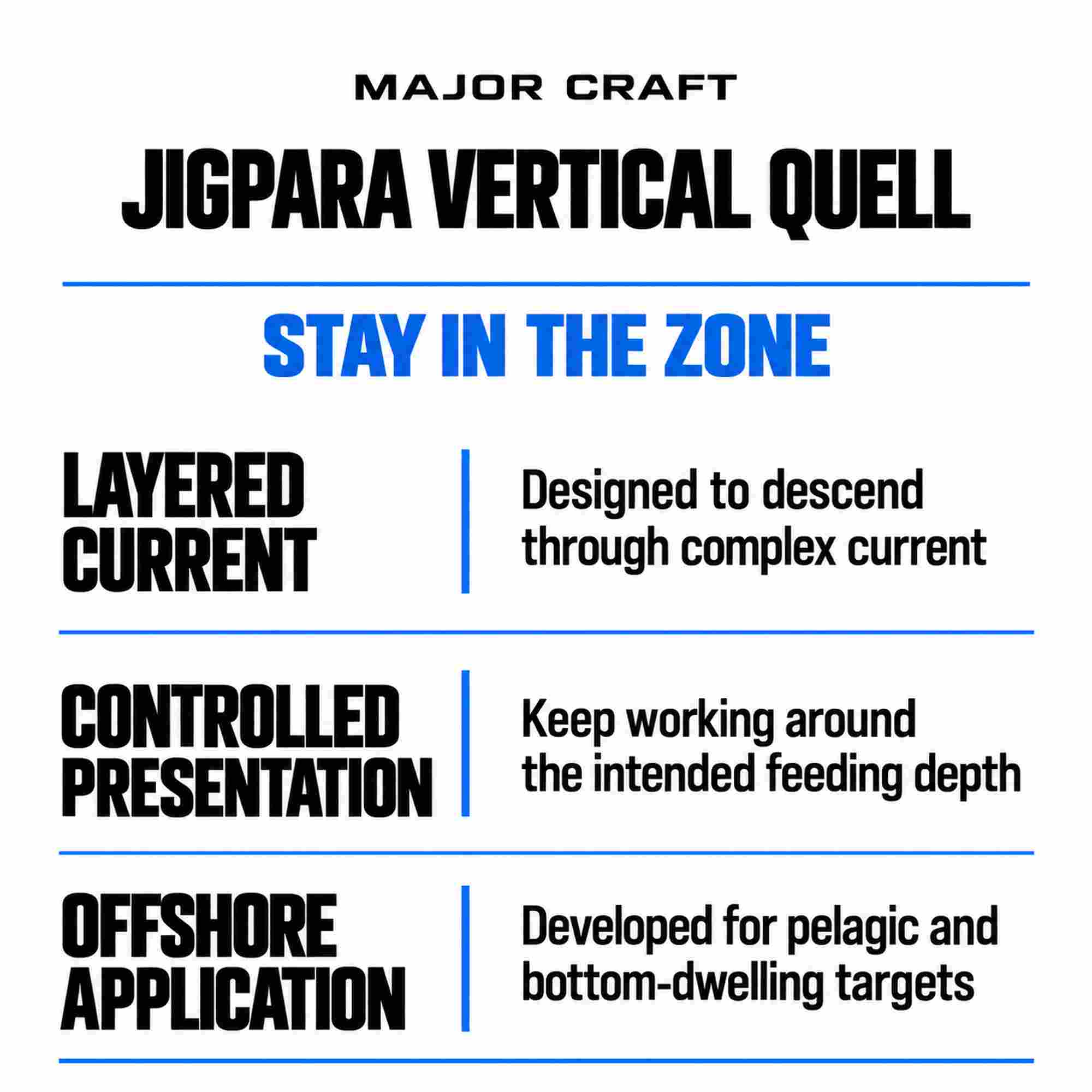 Major Craft Metal Jig Jigpara Vertical Quell JPVQ-350 grams 001 (2055)