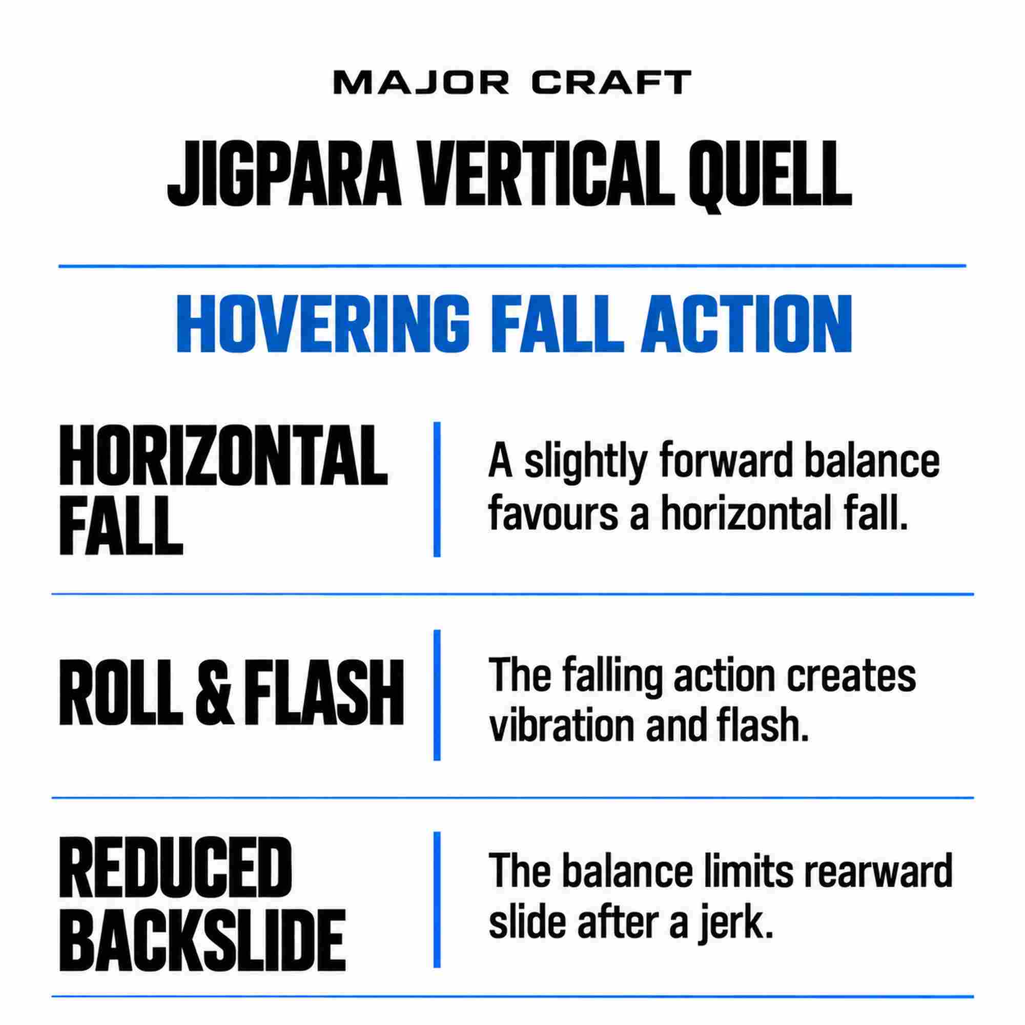 Major Craft Metal Jig Jigpara Vertical Quell JPVQ-350 grams 004 (2086)