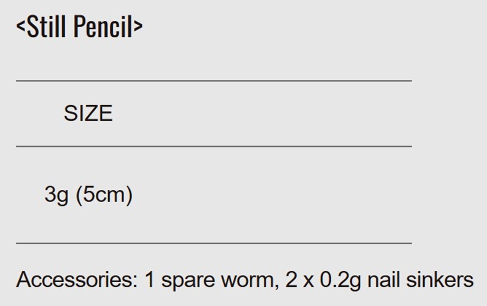 Major Craft Soft Lure Rockliver Still Pencil RVSPC-50 3grams 007 (2543)