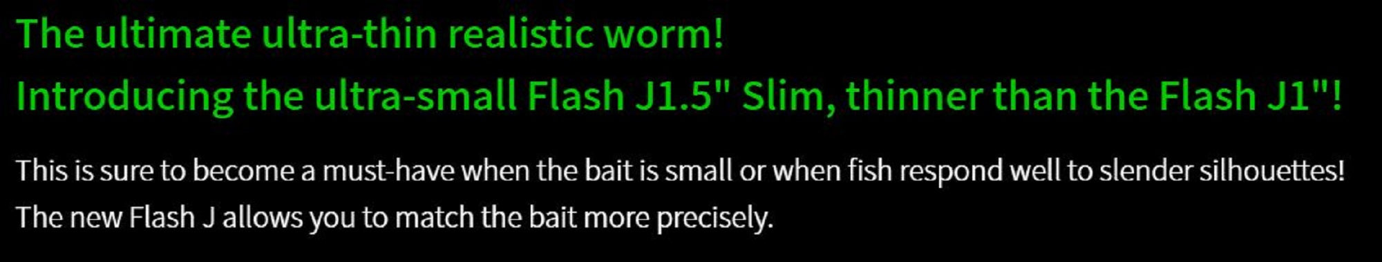 Fish Arrow Soft Lure Flash J Slim SW 1.5 Inch 5 Piece per pack #101 (0288)