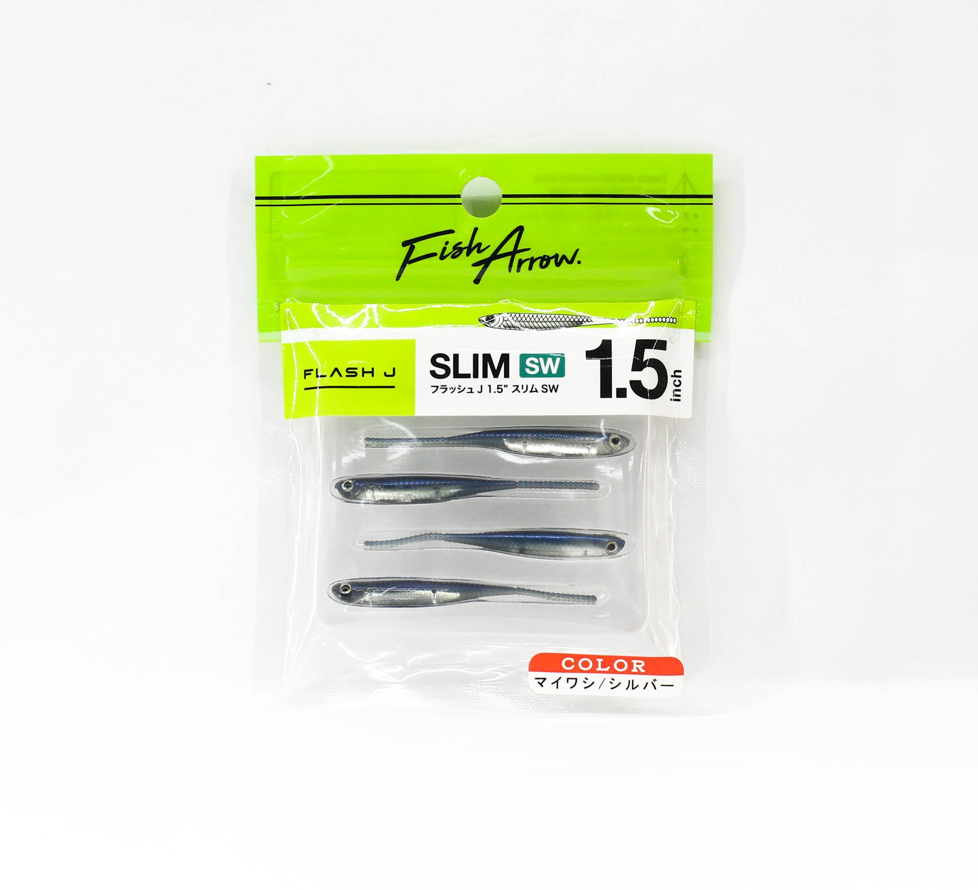 Fish Arrow Soft Lure Flash J Slim SW 1.5 Inch 5 Piece per pack #105 (0318)