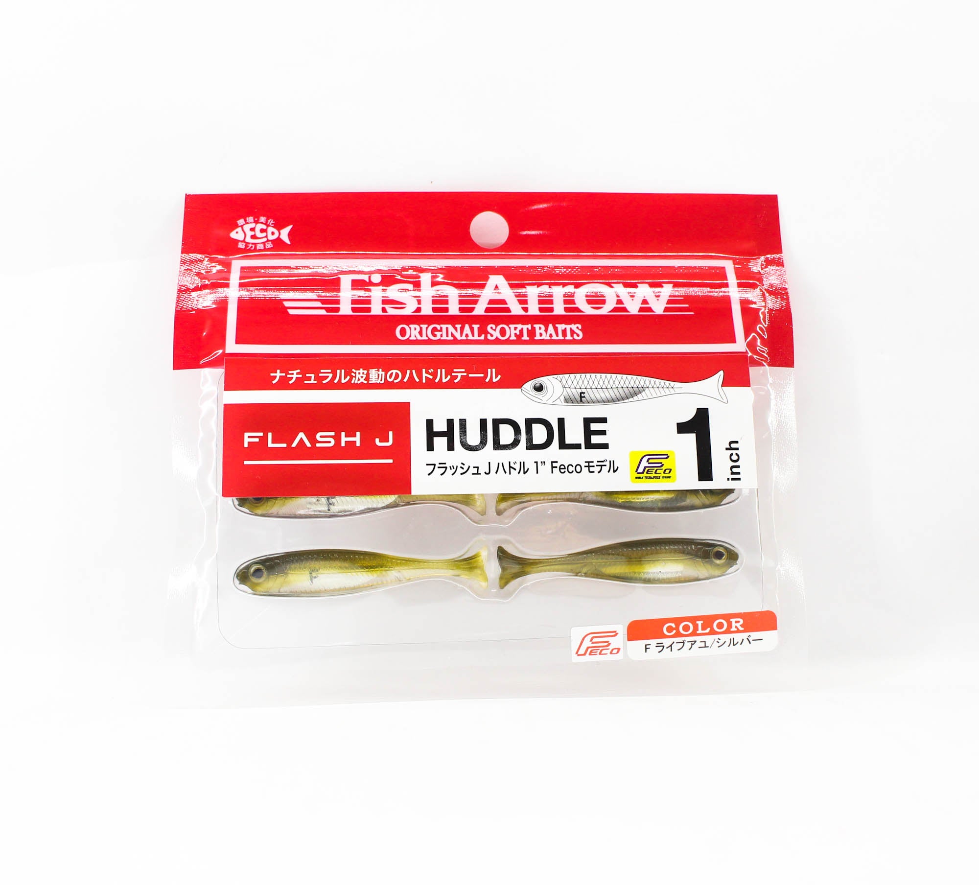 Fish Arrow Soft Lure Flash J Huddle 1 Inch 6 Piece per pack 22 (6693)