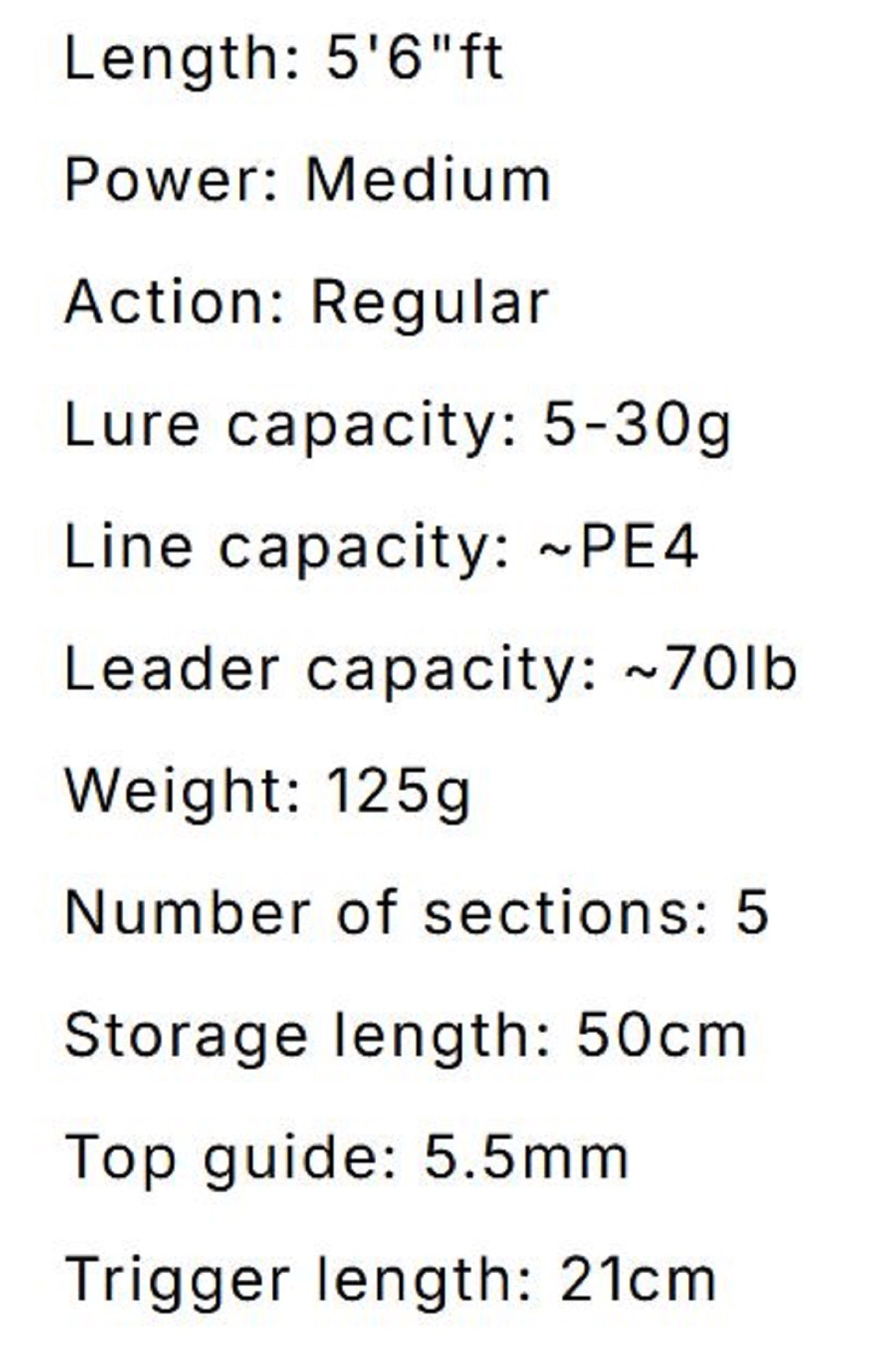 Monster Kiss Rod Spinning/Baitcast Dear Monster MX-6 5pc Travel Rod (0177)