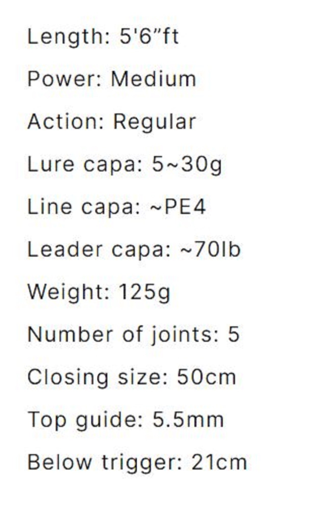 Monster Kiss Rod Baitcast Dear Monster MX-6 6 Piece Travel Rod (0017)