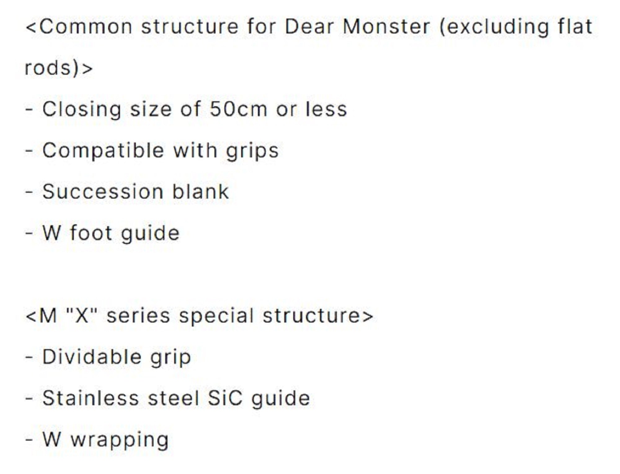 Monster Kiss Rod Baitcast Dear Monster MX-6 6 Piece Travel Rod (0017)