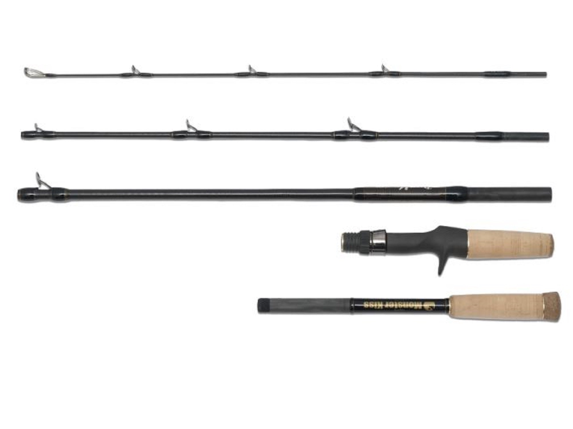 Monster Kiss Rod Baitcast Dear Monster MX-6+ 5 Piece Travel Rod (0758)