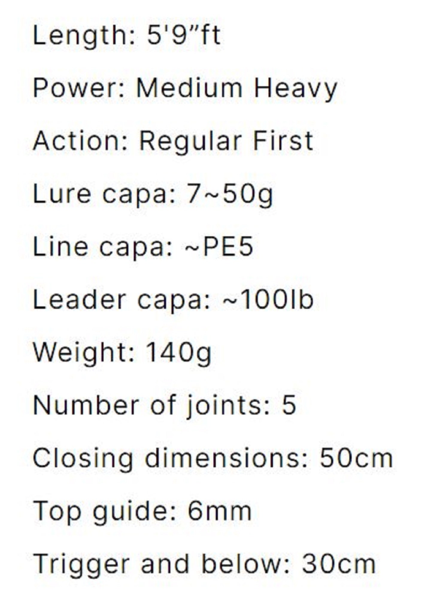 Monster Kiss Rod Baitcast Dear Monster MX-6+ 5 Piece Travel Rod (0758)