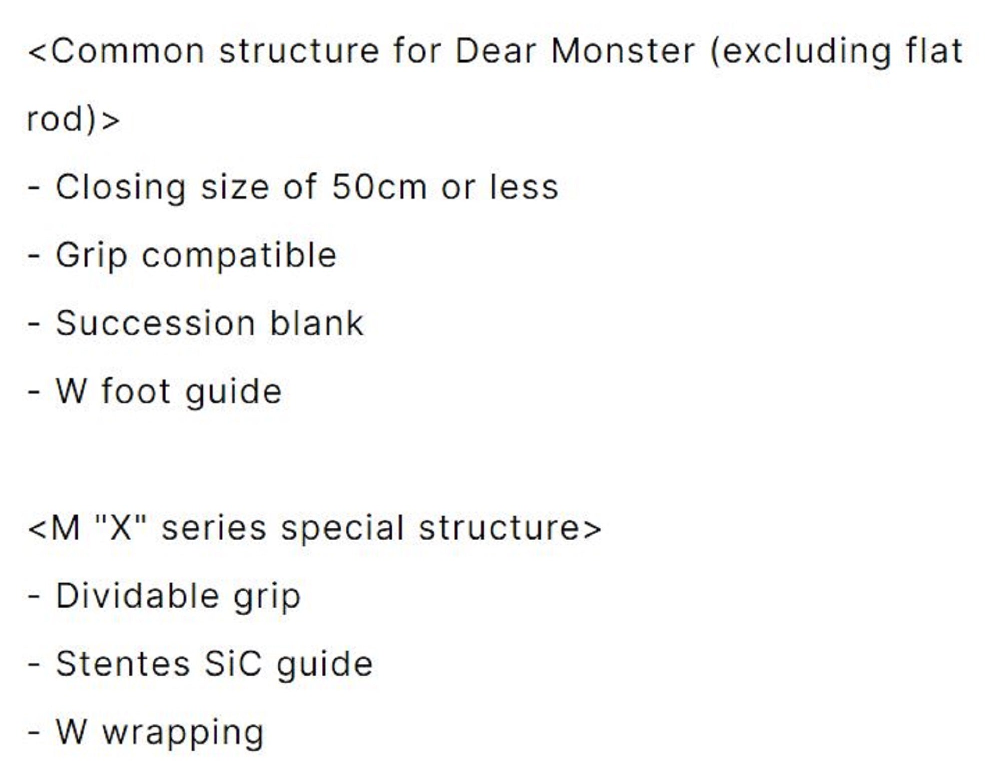 Monster Kiss Rod Baitcast Dear Monster MX-6+ 5 Piece Travel Rod (0758)