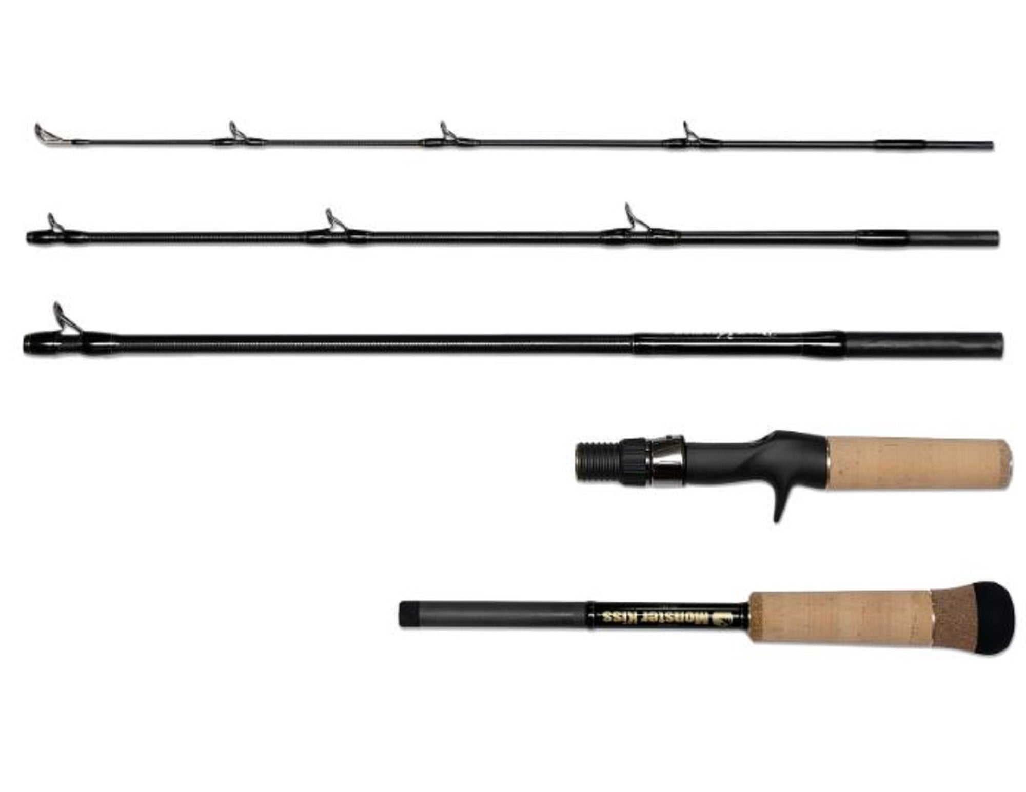 Monster Kiss Rod Baitcast Dear Monster MX-6 Pro 5 Piece Travel Rod (0765)