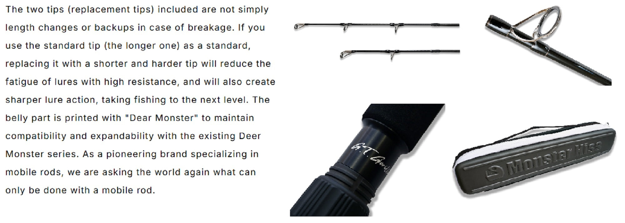Monster Kiss Rod Spinning Dear Monster MGX-Infinity S 7pc Travel Rod (1922)