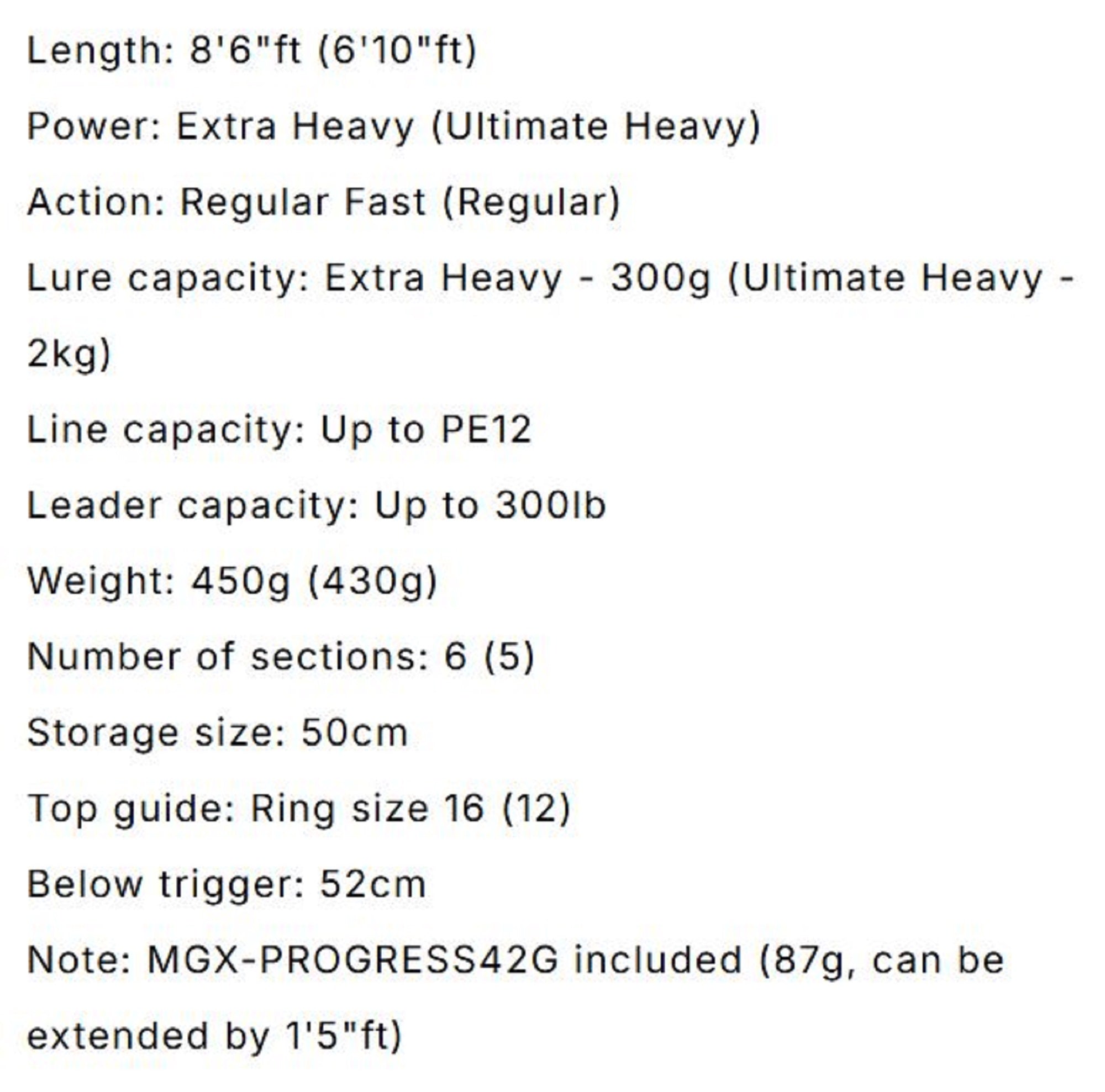 Monster Kiss Rod Baitcast Dear Monster Gigas MGX-Infinity Travel Rod (1953)