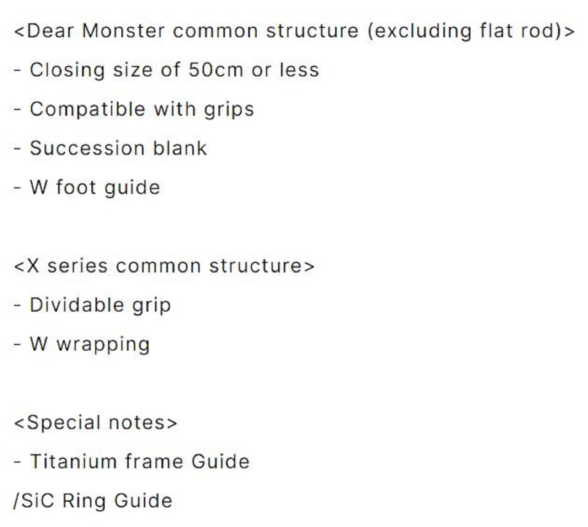 Monster Kiss Rod Baitcast Dear Monster MX-55 5 Piece Travel Rod (2196)