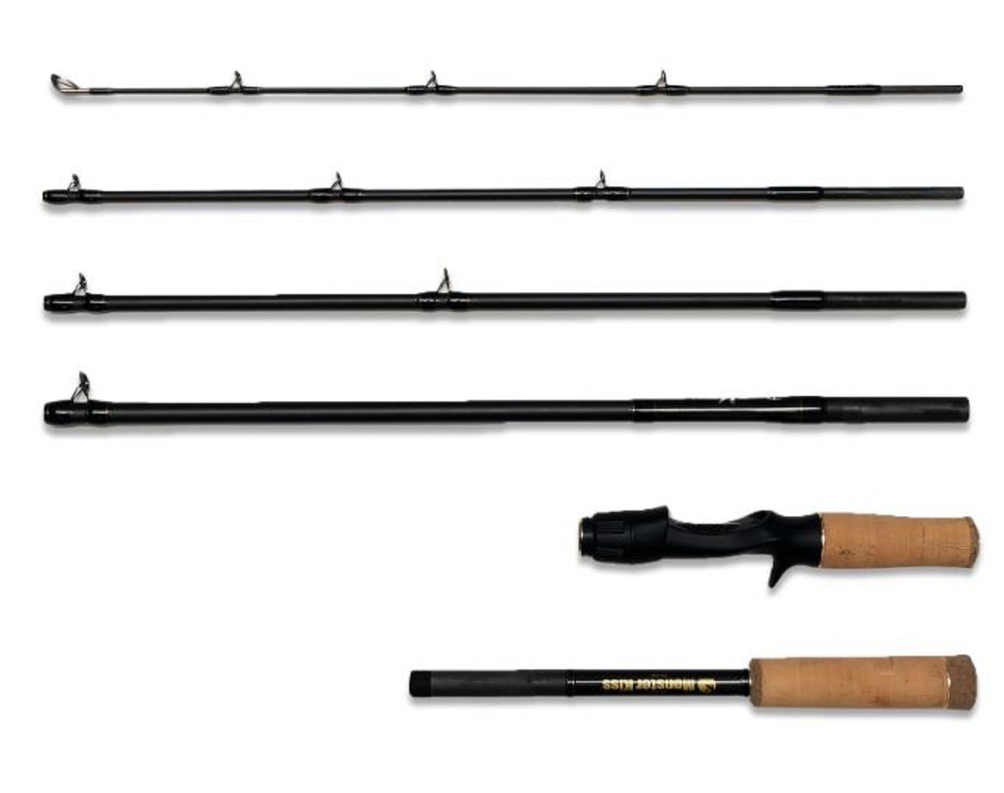 Monster Kiss Rod Baitcast Dear Monster MX-65 6 Piece Travel Rod (2202)