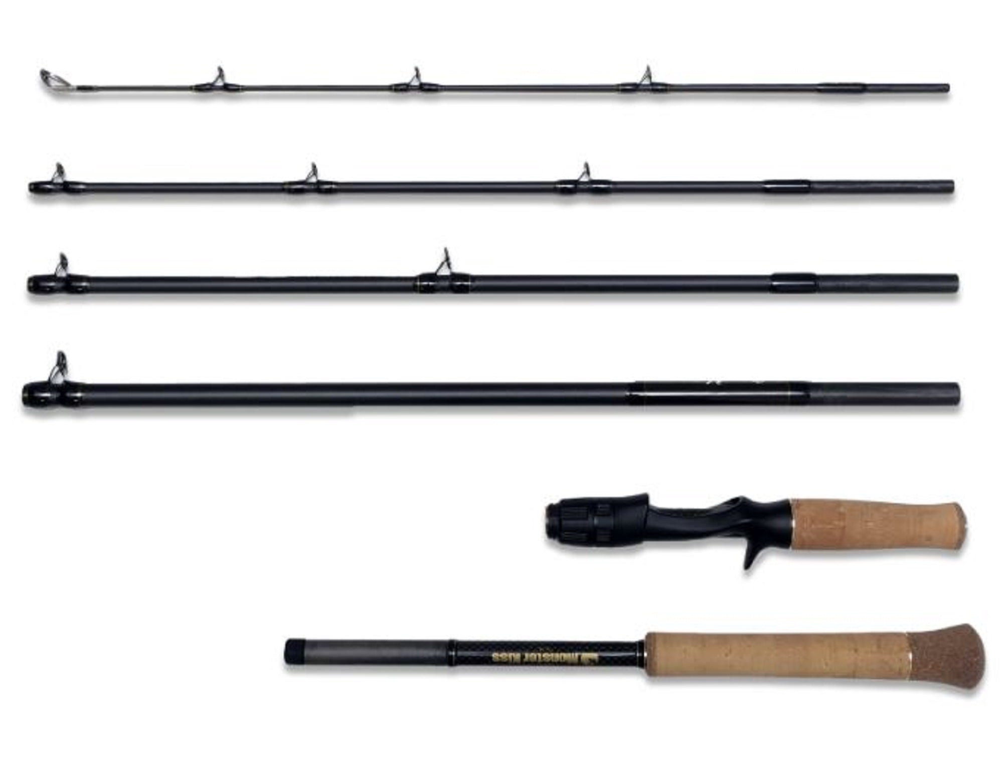 Monster Kiss Rod Baitcast Dear Monster MX-75 6 Piece Travel Rod (2219)
