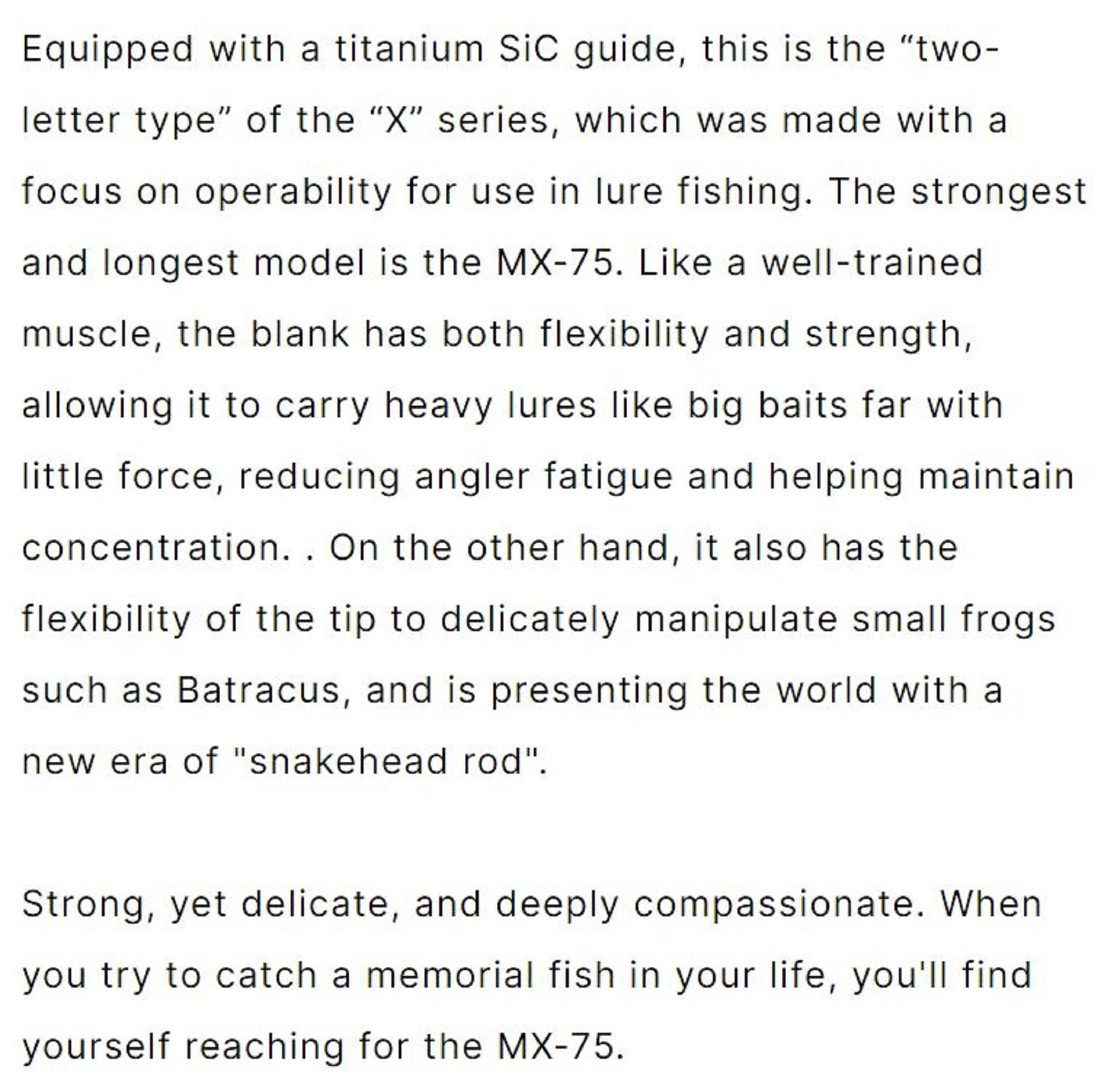 Monster Kiss Rod Baitcast Dear Monster MX-75 6 Piece Travel Rod (2219)