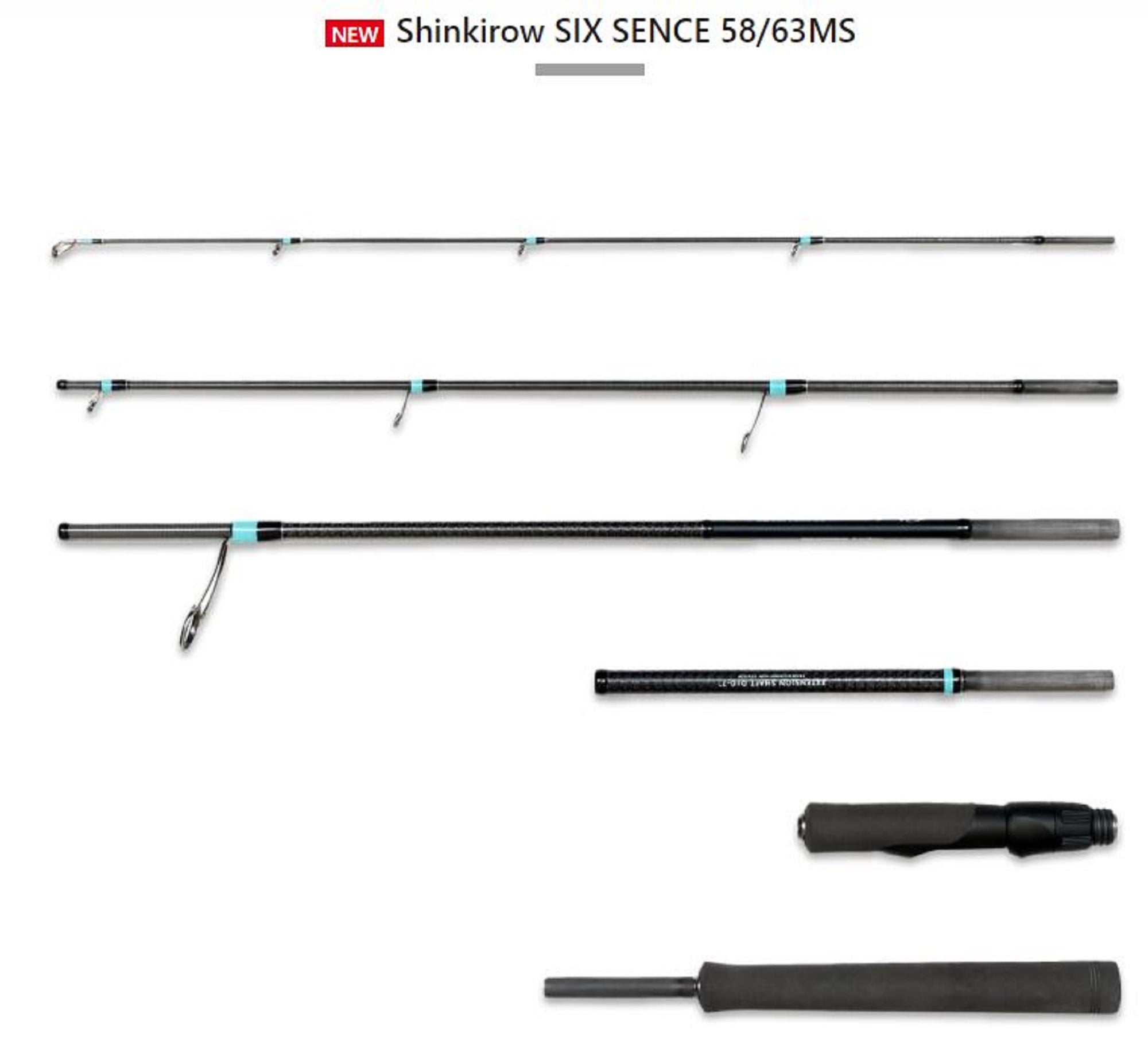 Monster Kiss Rod Spinning Shinkirow Six Sence 58/63 MS 6 Piece (2349)