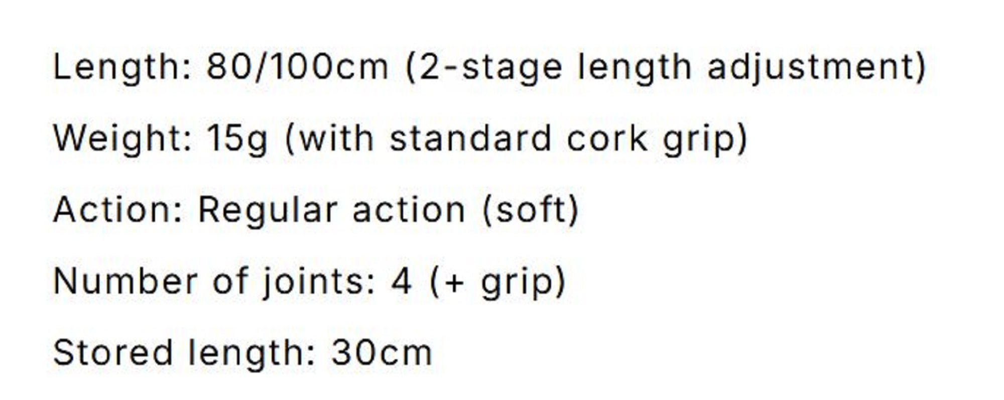 Monster Kiss Rod MX-00 Pole 30cm Telescopic 80/100 cm (2424)