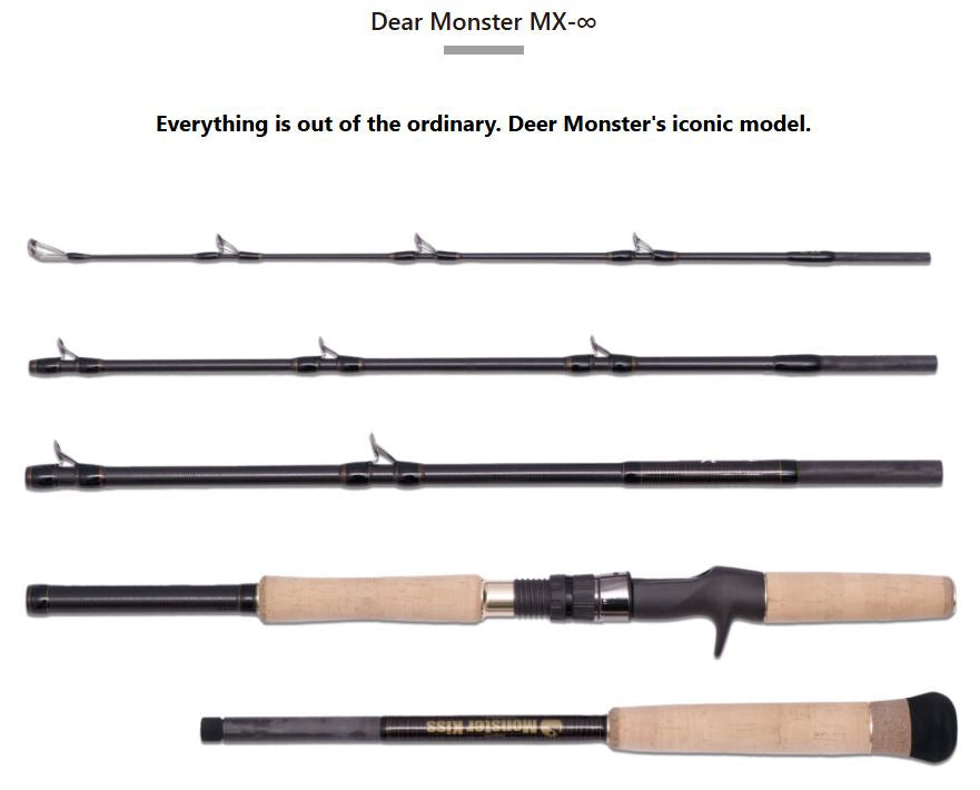Monster Kiss Rod Baitcast Dear Monster MX Infinity Plus 5P Travel (2479)