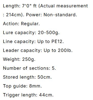 Monster Kiss Rod Baitcast Dear Monster MX Infinity Plus 5P Travel (2479)