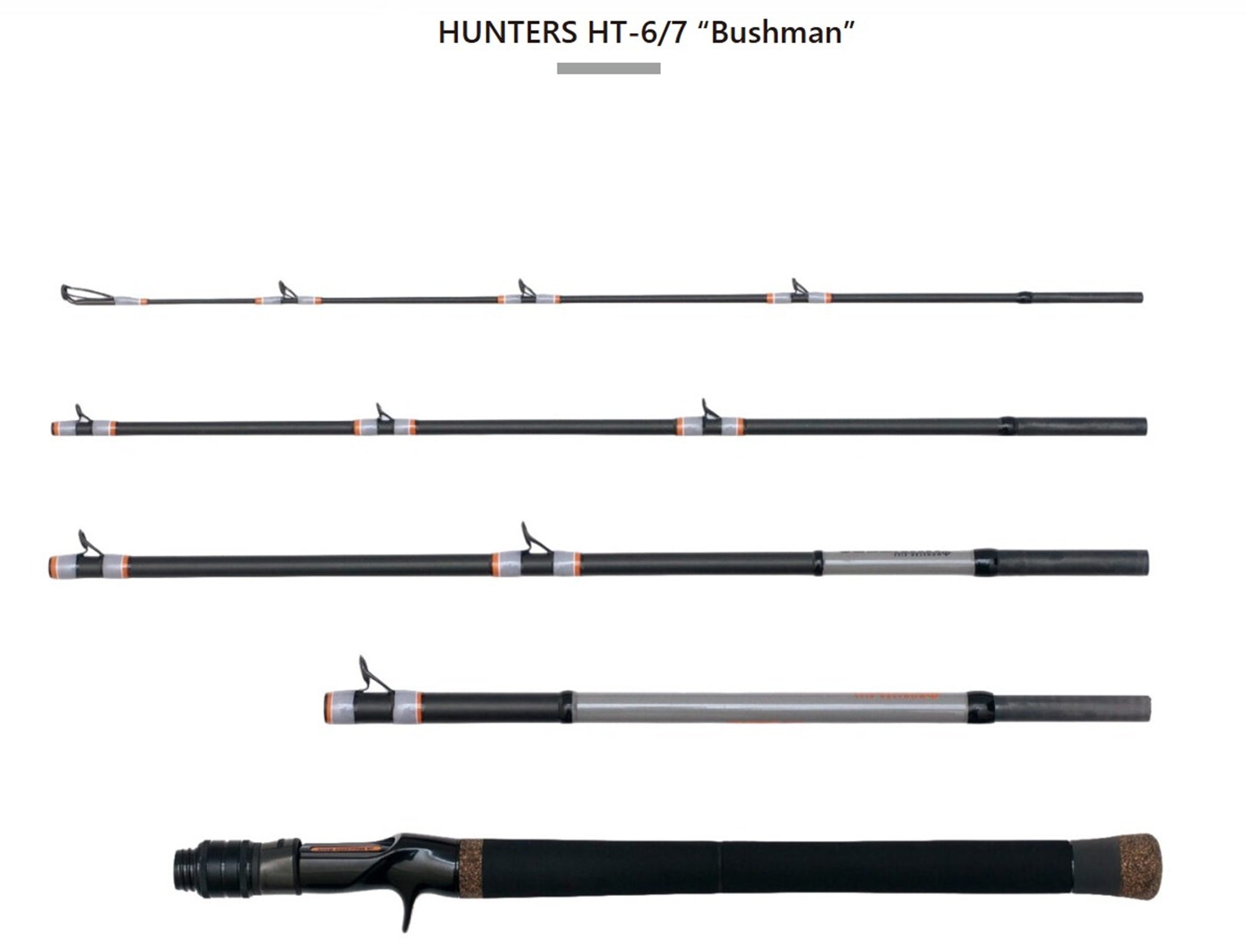 Monster Kiss Rod Baitcast Hunters HT-6/7 "Bushman" (2585)
