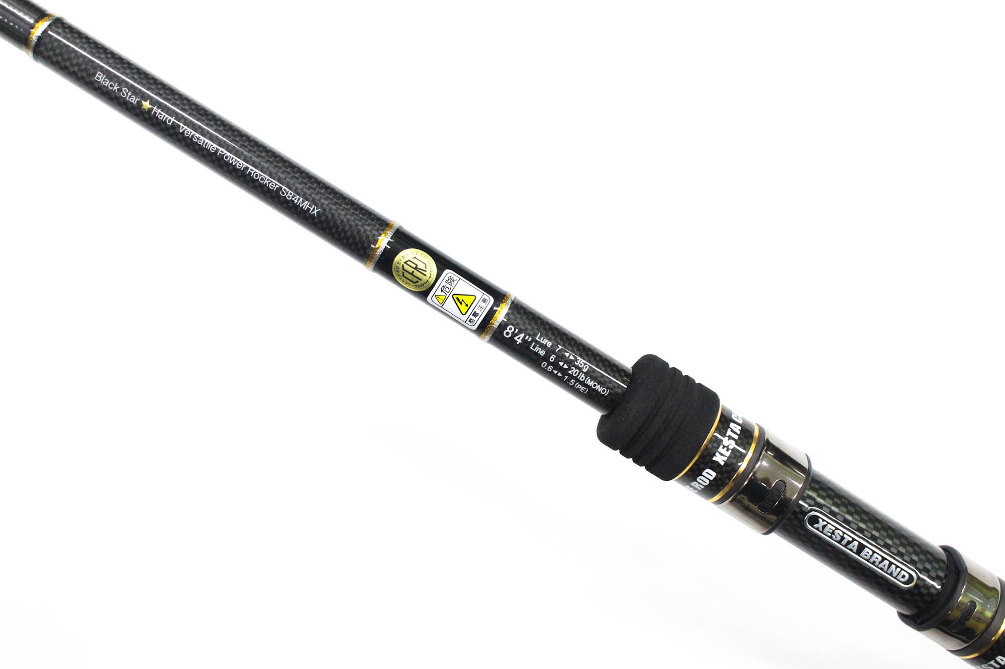 Xesta Rod Spinning Black Star Hard S84MHX Versatile Power Rocker (2952)