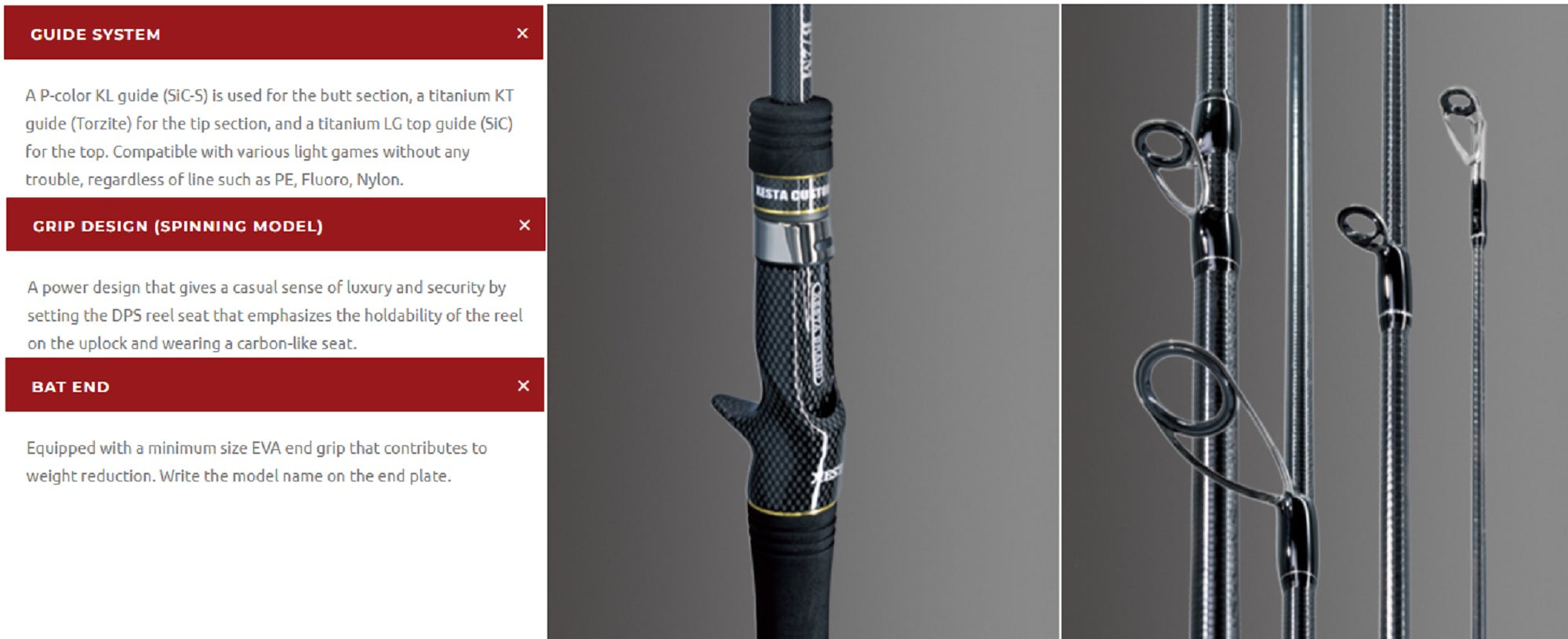 Xesta Rod Spinning Black Star Hard S84MHX Versatile Power Rocker (2952)