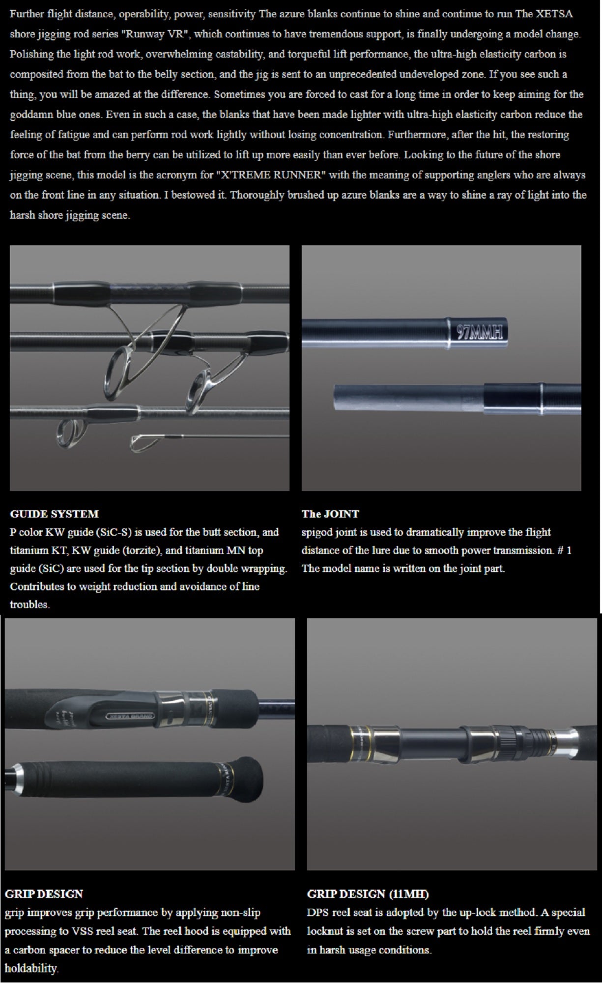 Xesta Rod Spinning Runway XR 10MMH The Mid Shooter (5649)