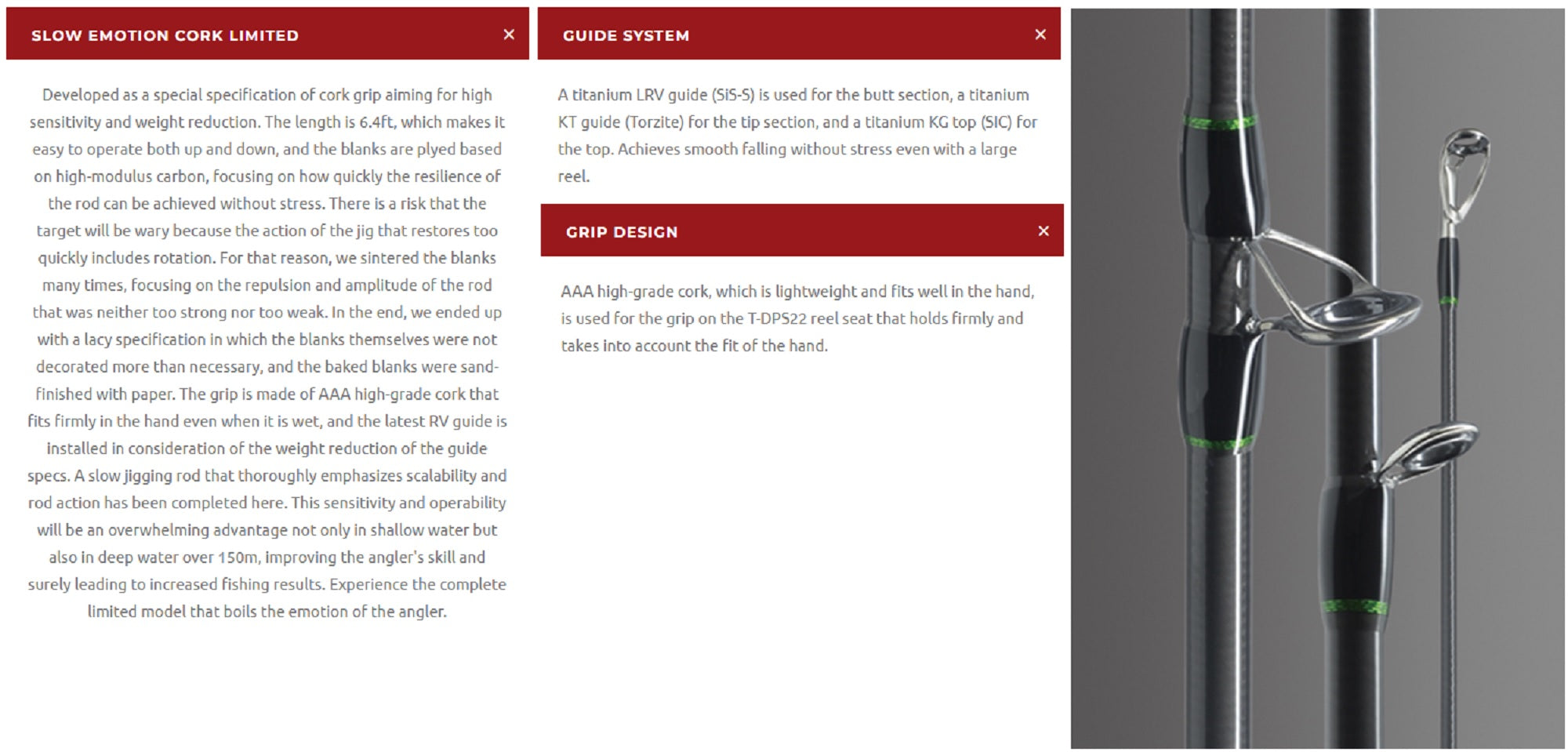 Xesta Rod Baitcast Slow Emotion Cork Limited B643 (5717)