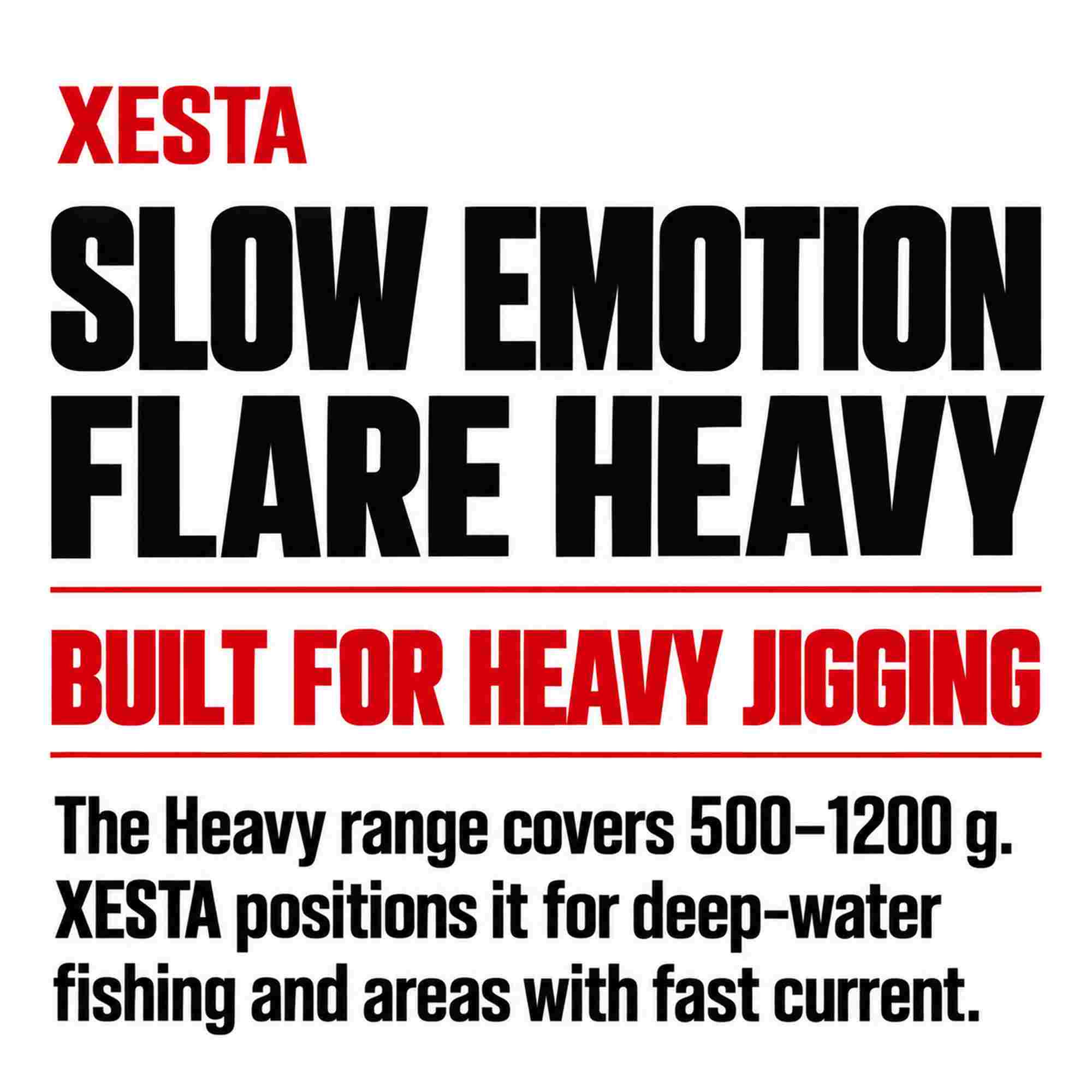 Xesta Metal Jig Slow Emotion Flare 600 grams ZLO (5915)