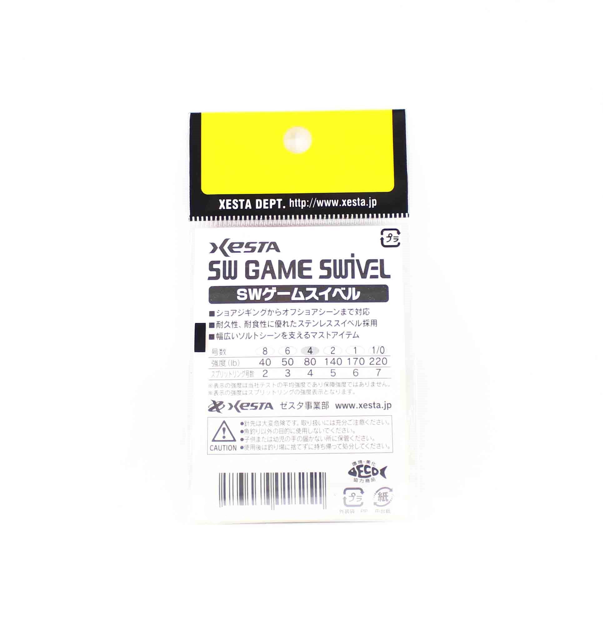 Xesta SW Game Swivel Split Ring Size 8 40lb (8237)