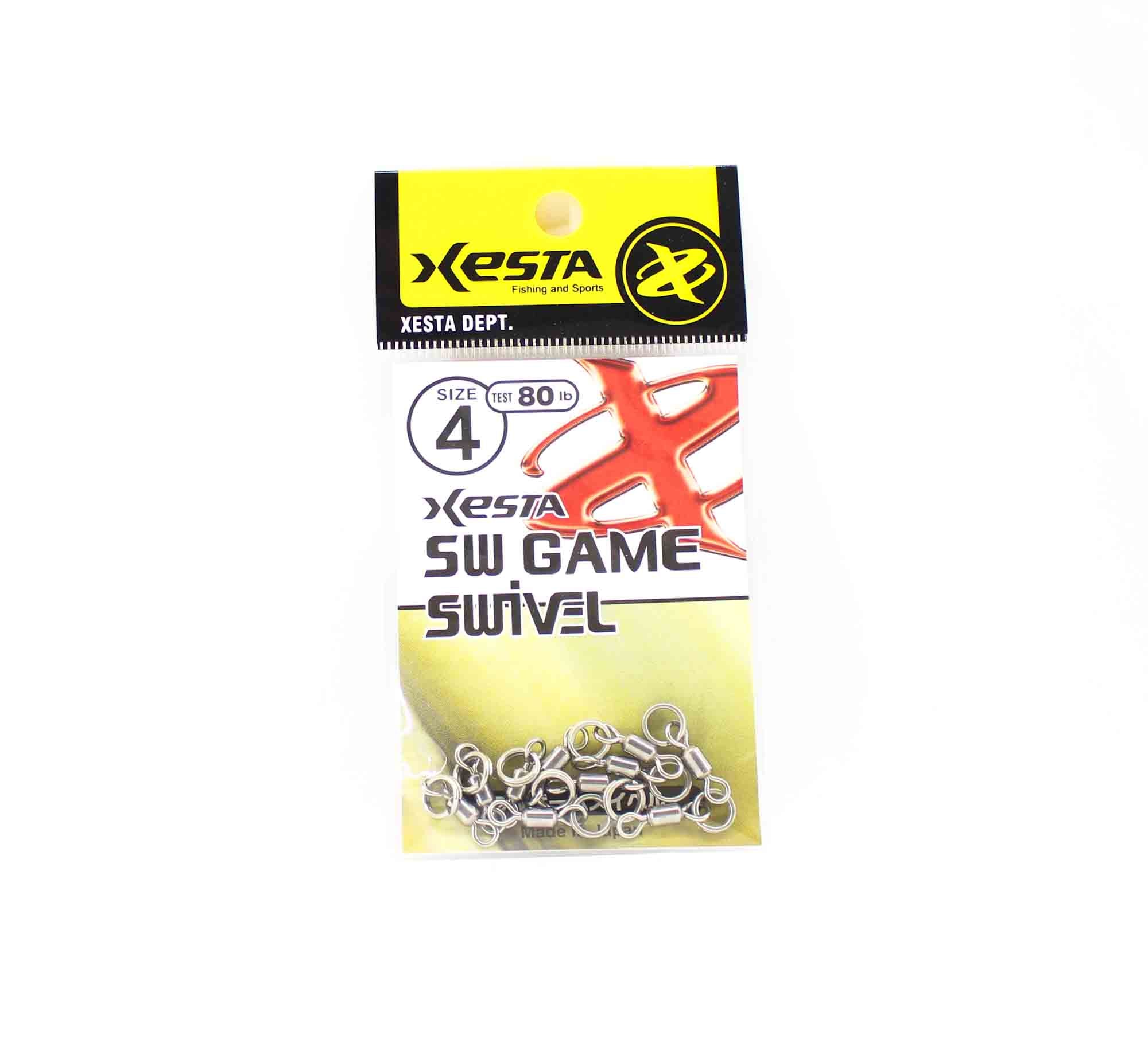 Xesta SW Game Swivel Split Ring Size 4 80lb (8251)