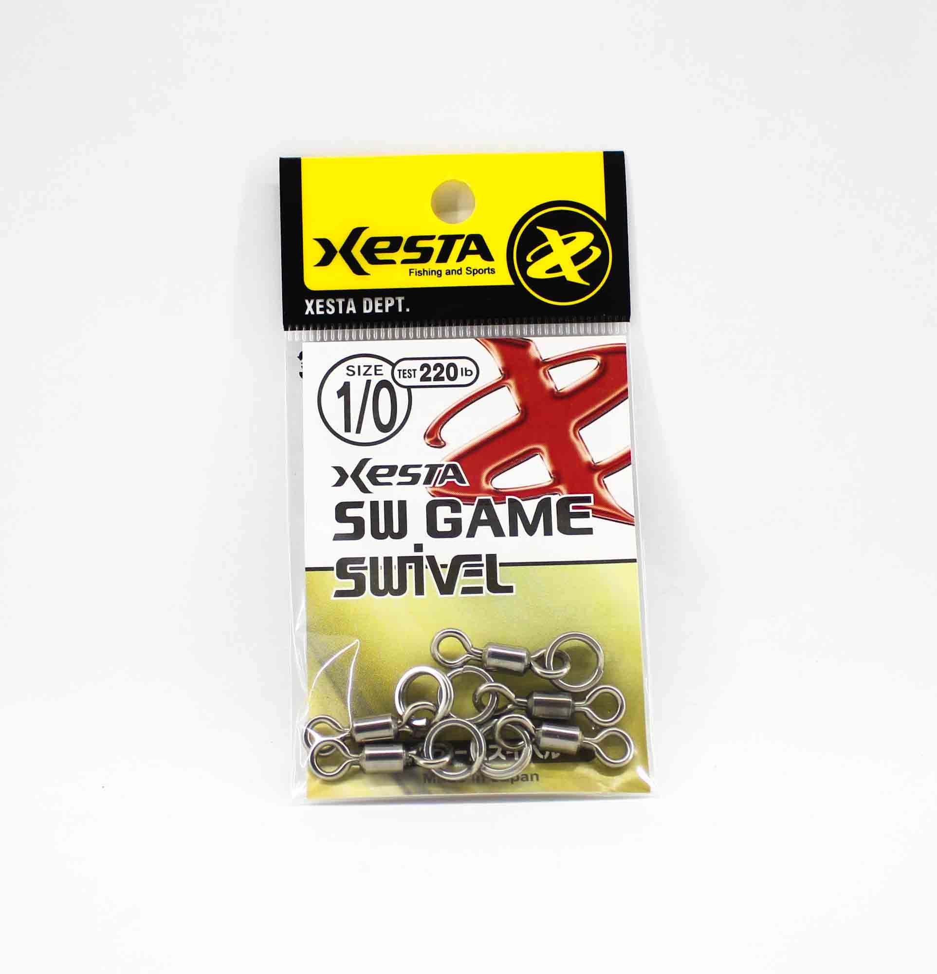 Xesta SW Game Swivel Split Ring Size 1/0 220lb (8282)