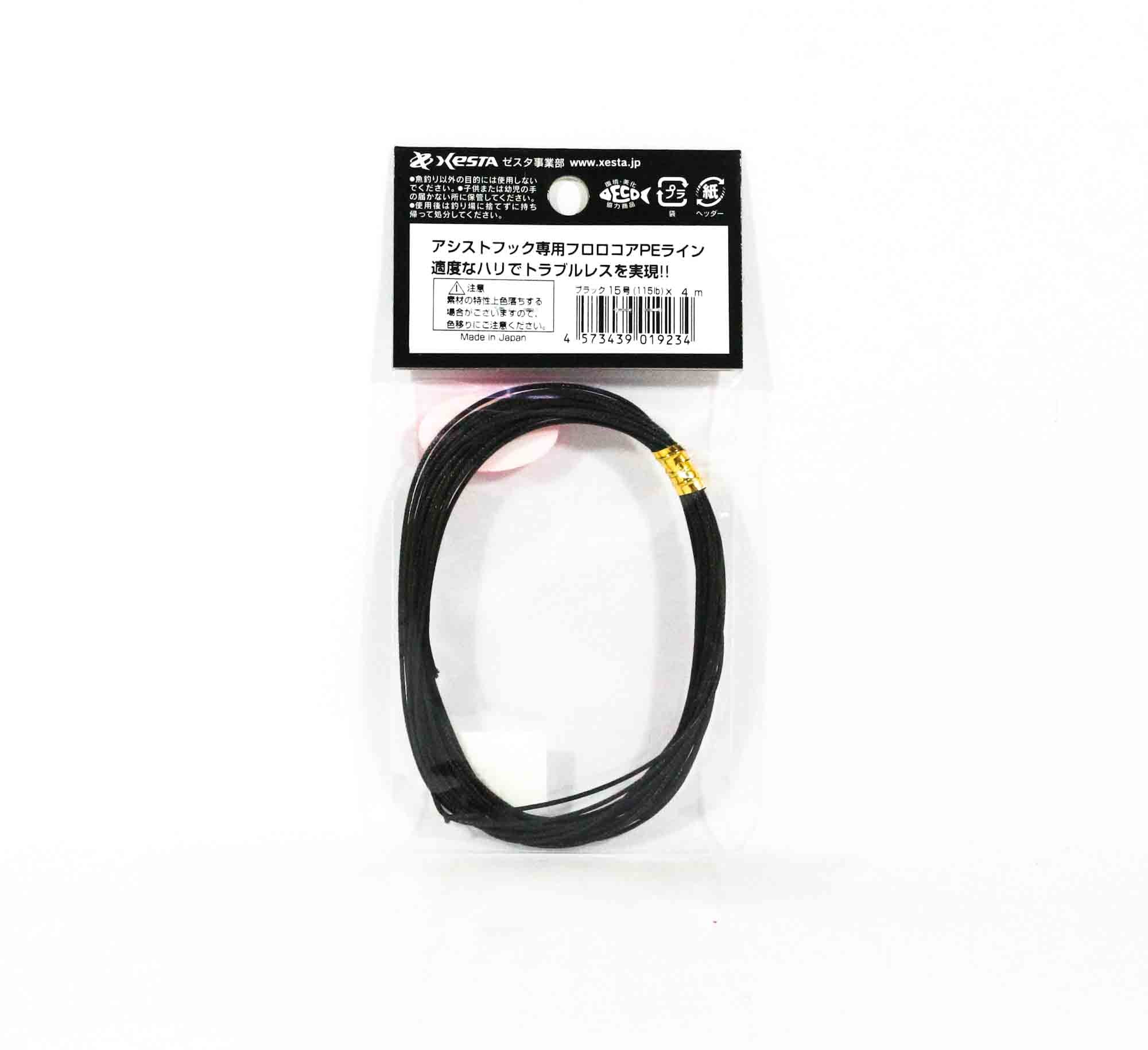 Xesta Assist P.E Fluoro Core Size 15 115lb 4m Black (9234)
