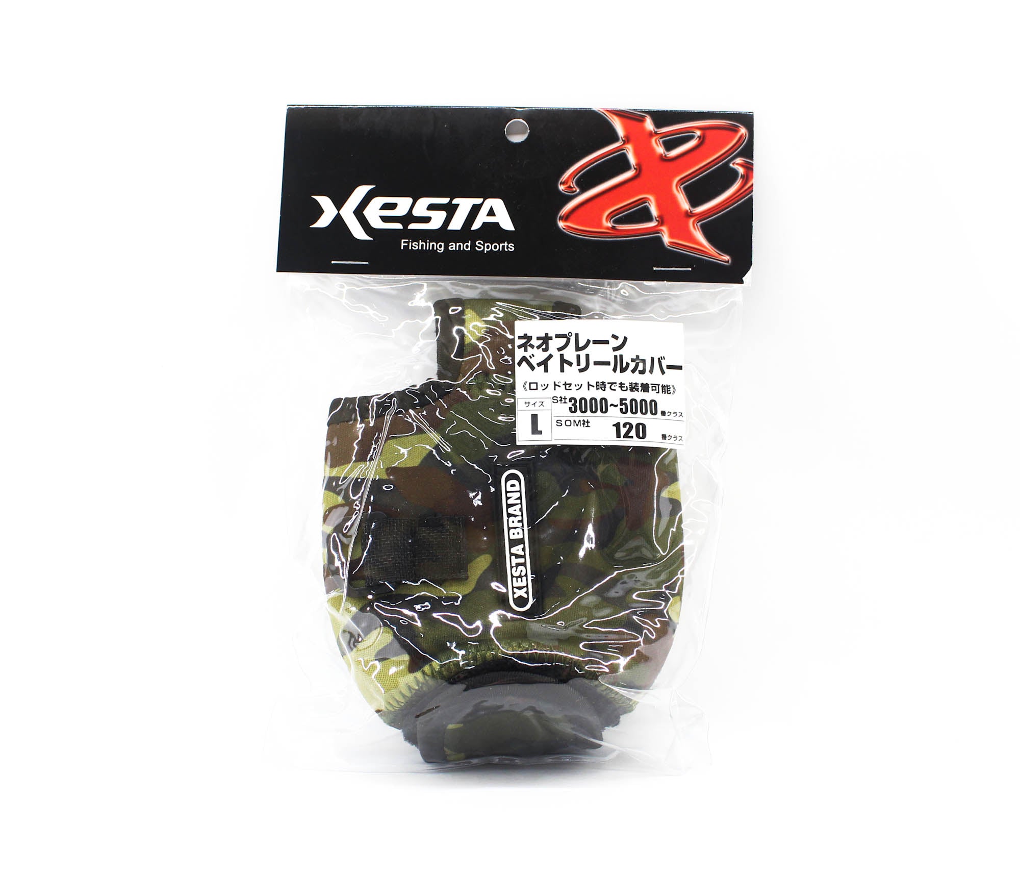 Xesta Reel Cover Case Jigger 3000-5000 Camou Size L (9593)