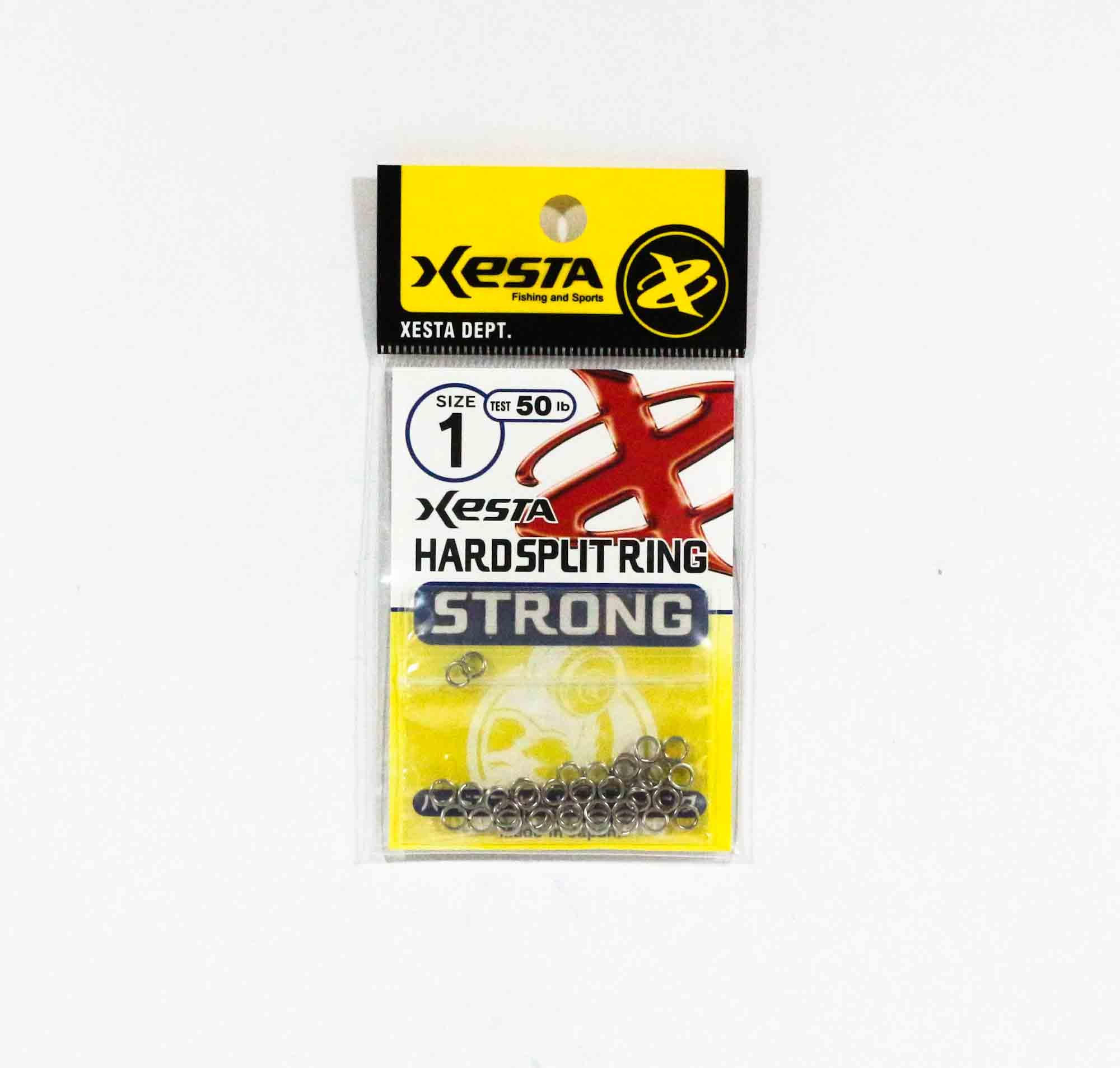 Xesta Hard Split Ring Strong Size 1, 50lb, 40 pieces (7857)
