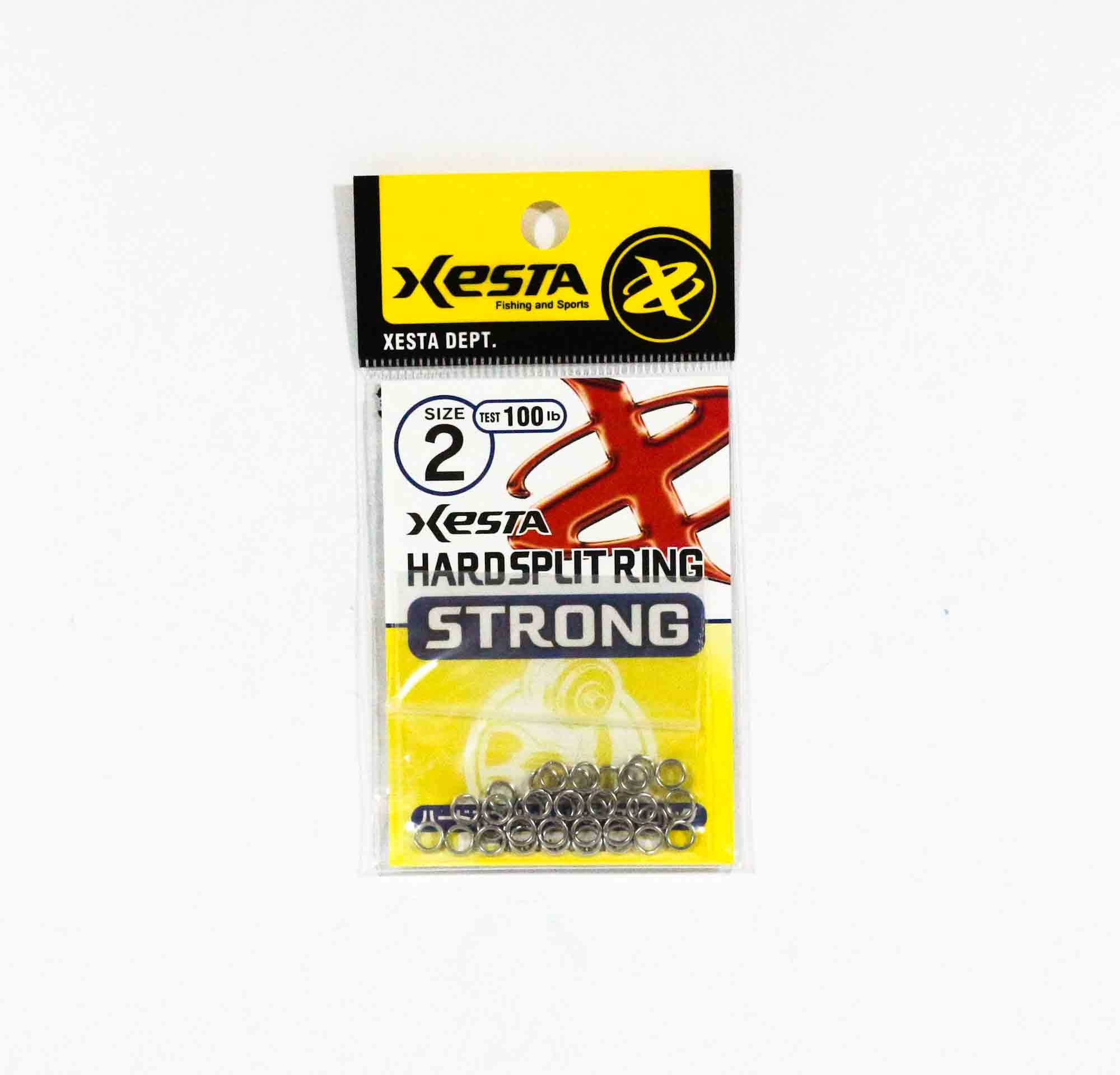 Xesta Hard Split Ring Strong Size 2, 100lb, 35 pieces (7864)