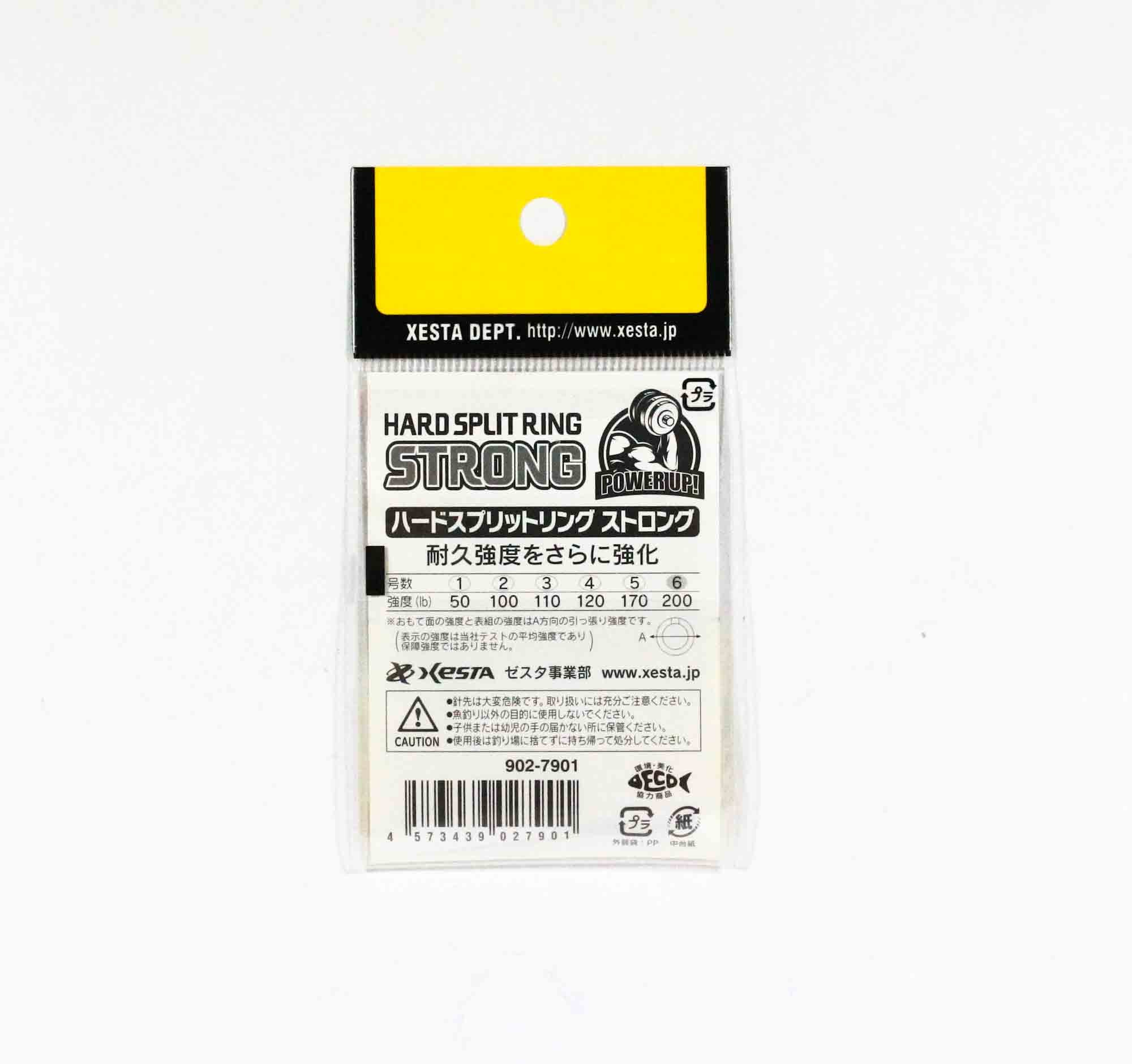 Xesta Hard Split Ring Strong Size 2, 100lb, 35 pieces (7864)